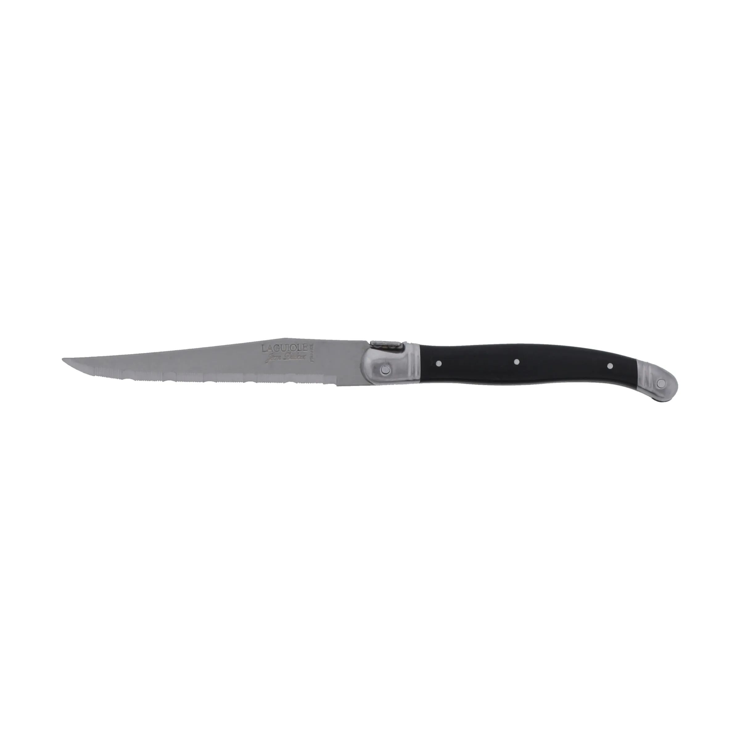 Jean Dubost Bordknive Laguiole Kniv - 6 stk. i Sort, 26 cm, 2