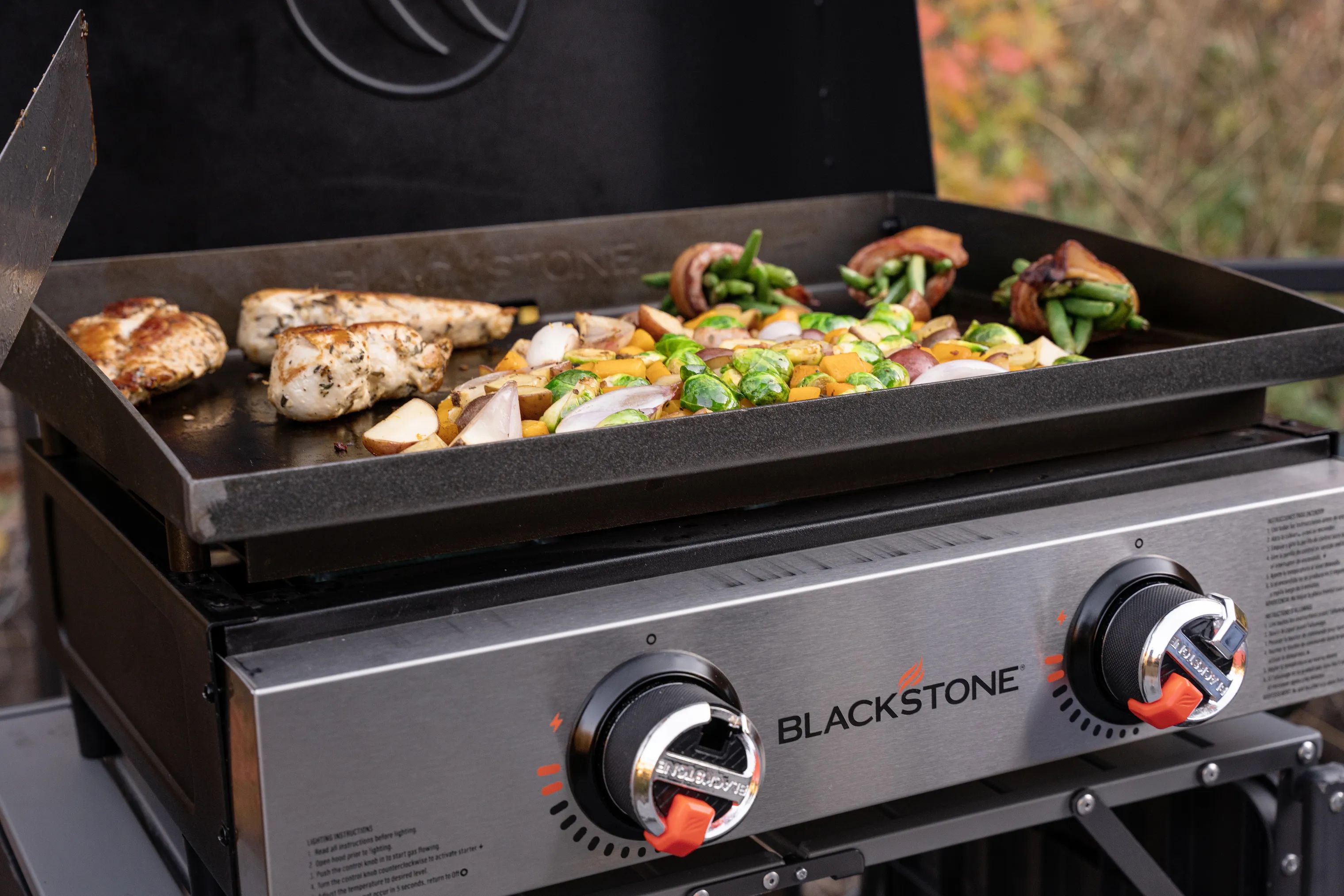 Blackstone plancha grill 22” Plancha Bordgrill med låg i Sort, 4