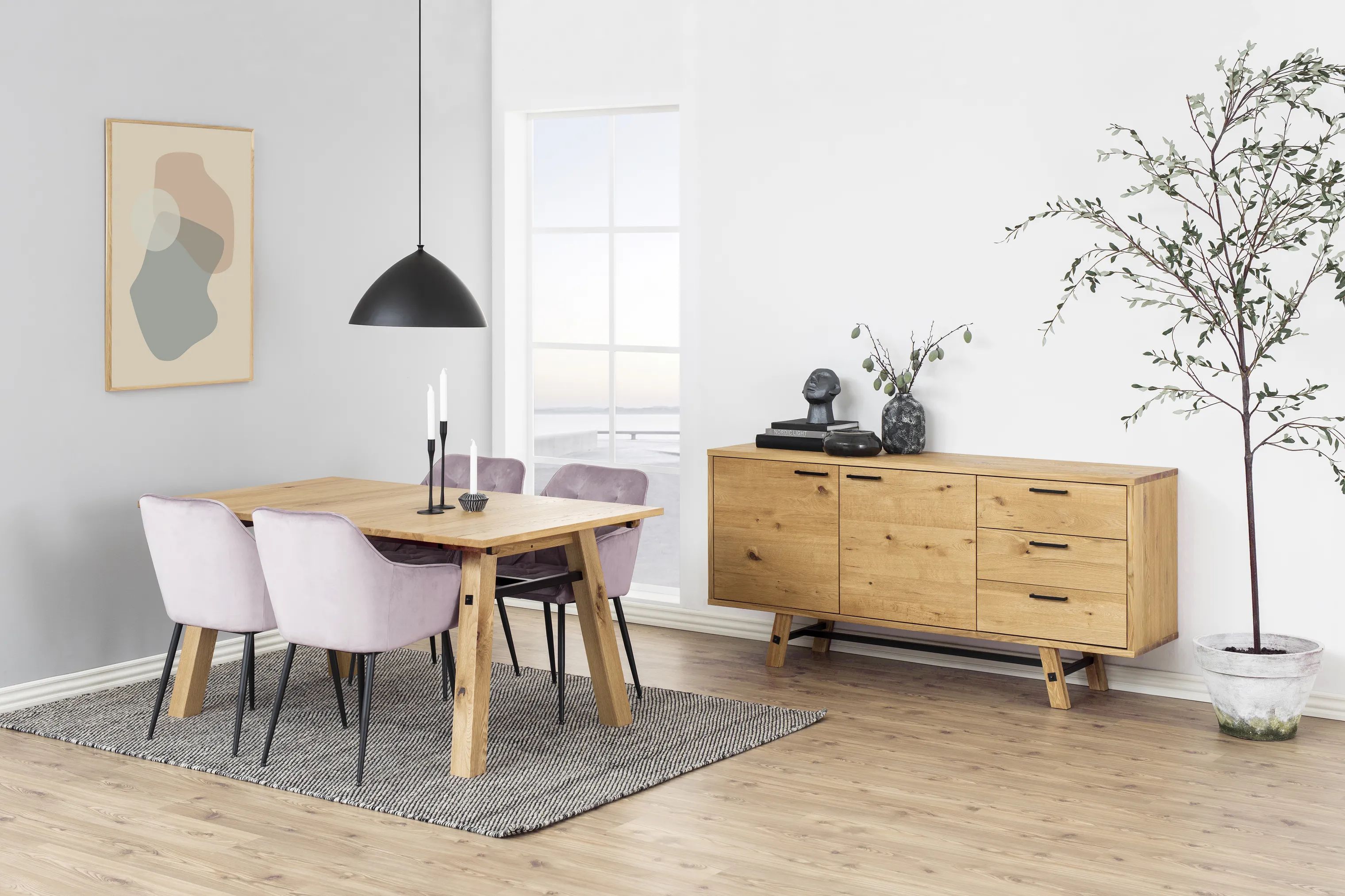 CASA Living Spisebordsstole Brooke Spisebordsstol - 2 stk. i Dusty rose, 2