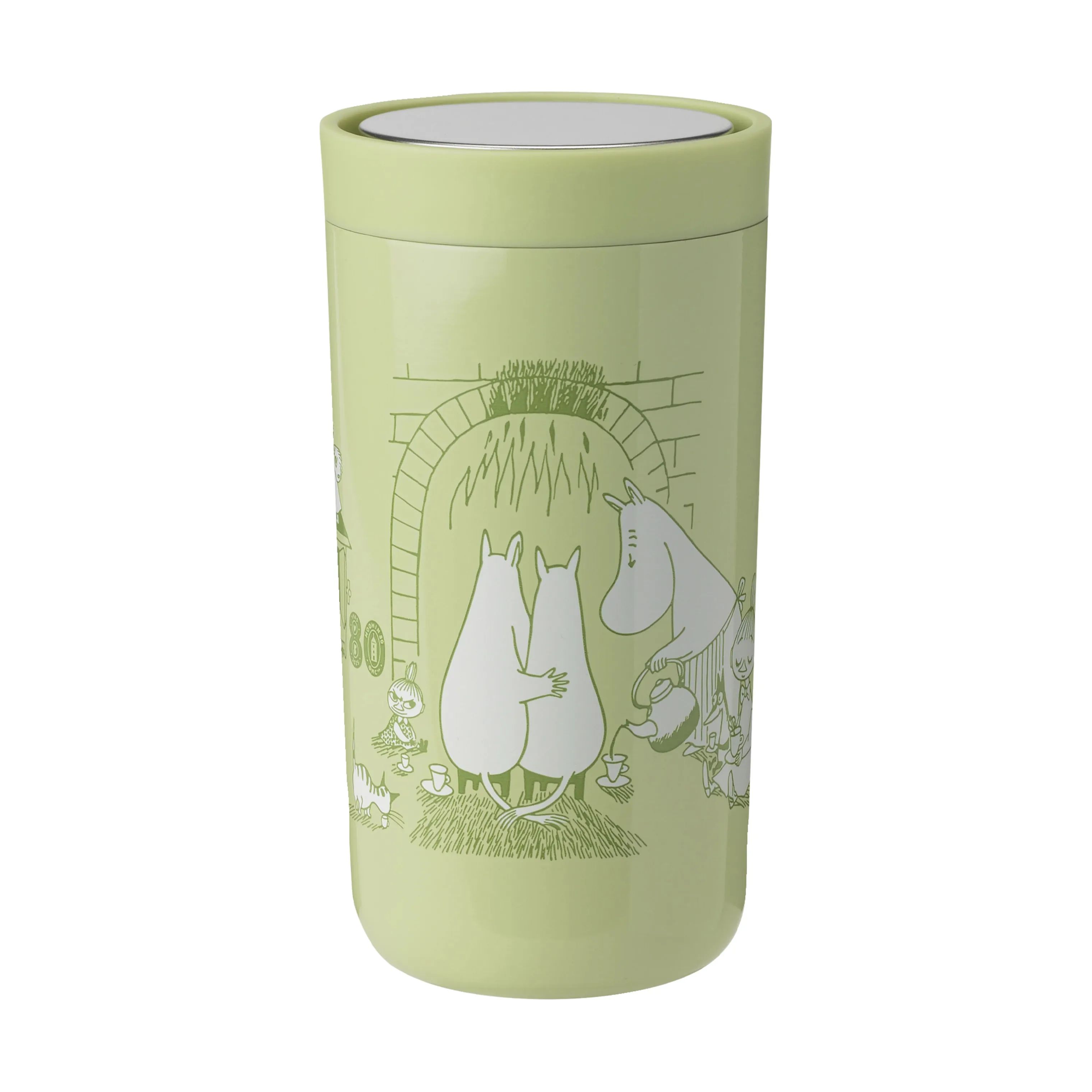 Stelton To go kopper Drink-It To-Go Click Termokop i Moomin Home, 20 cl, 1