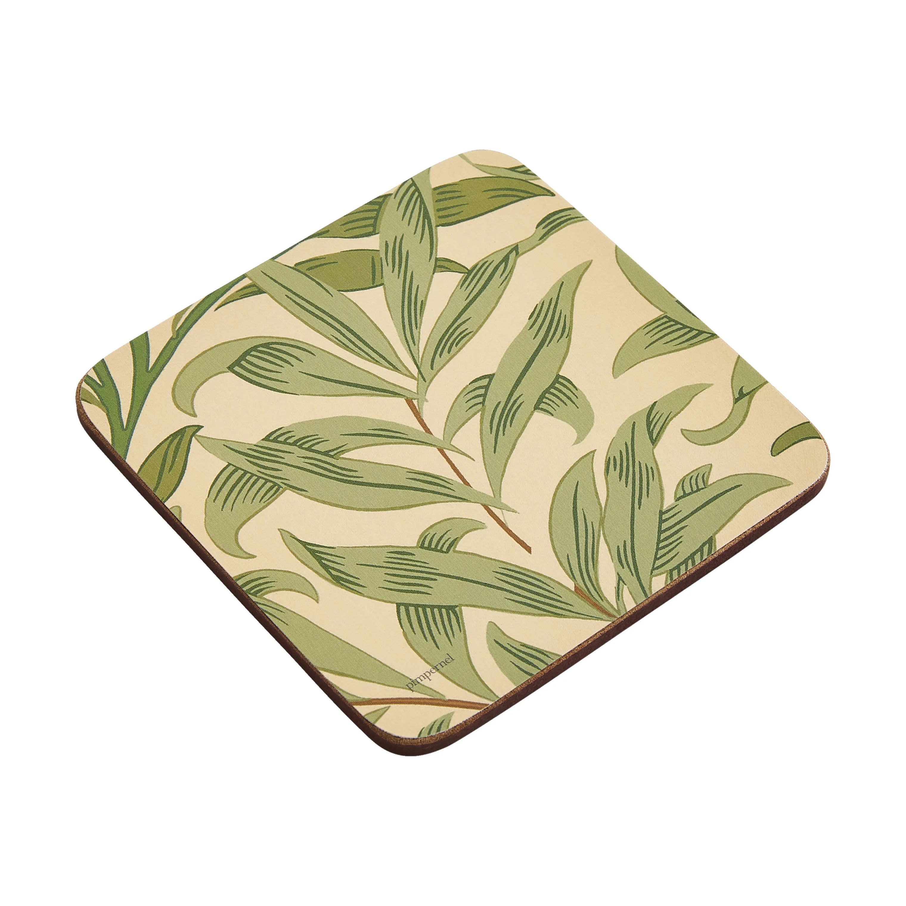 Pimpernel Glasbrikker og coasters Morris & Co Glasbrikker - 6 stk. i Grøn, 1