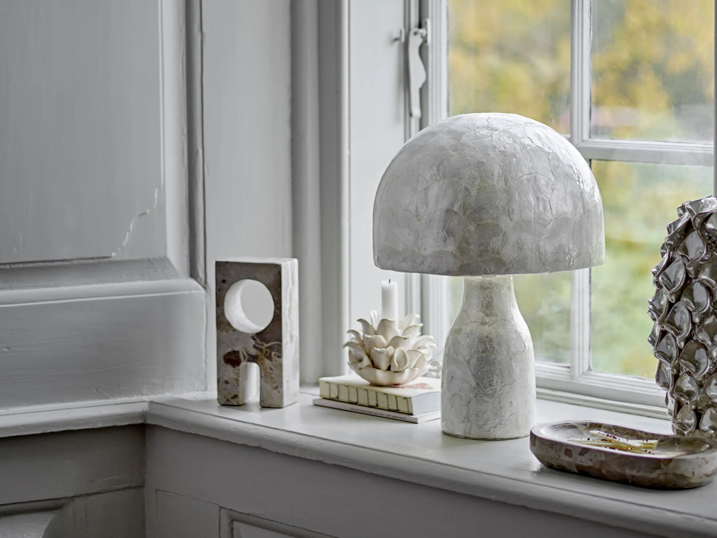 Bloomingville Bordlamper Adria Bordlampe i Perlemor, 2