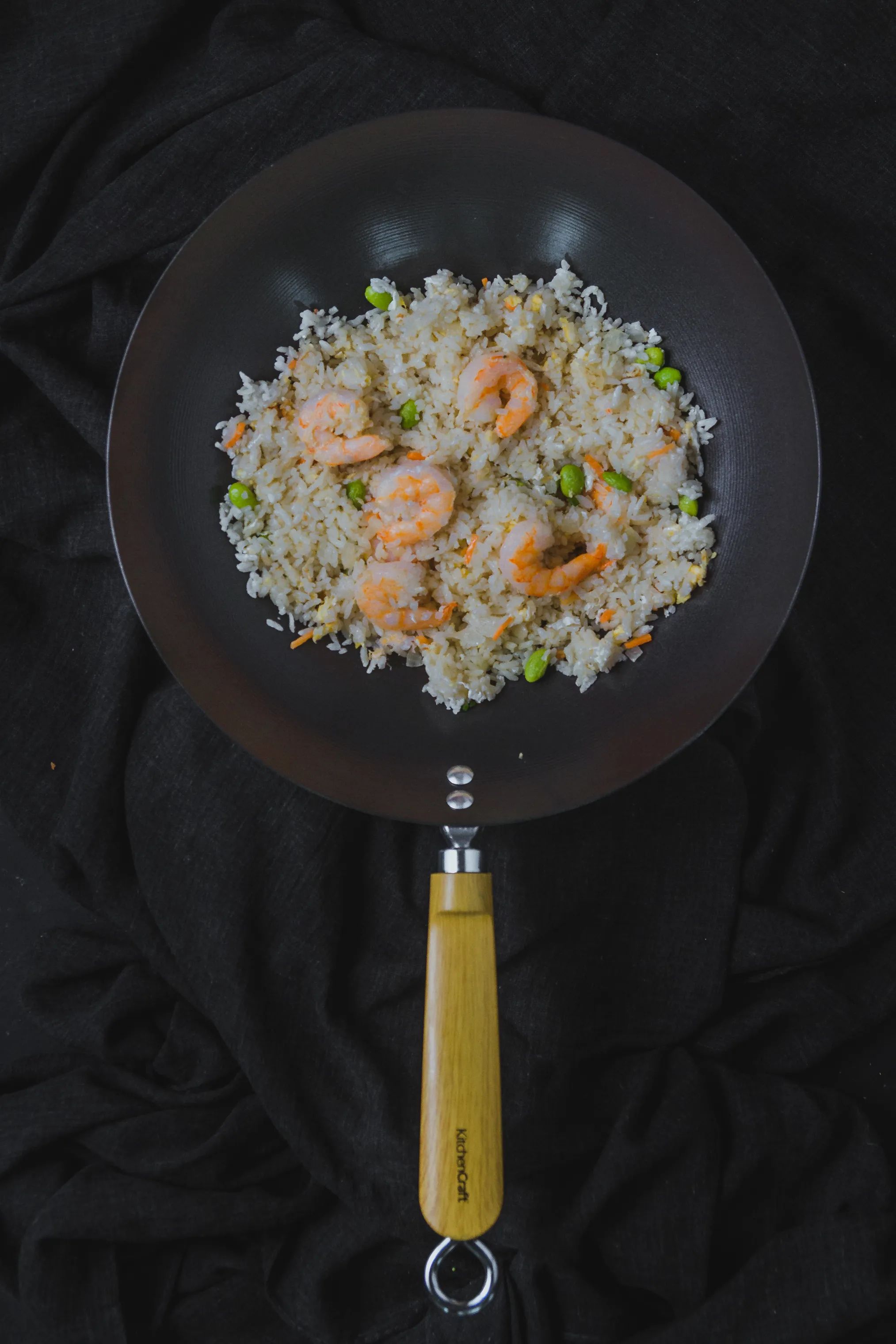 KitchenCraft Wokpander World of Flavours Wok i Sort, 2