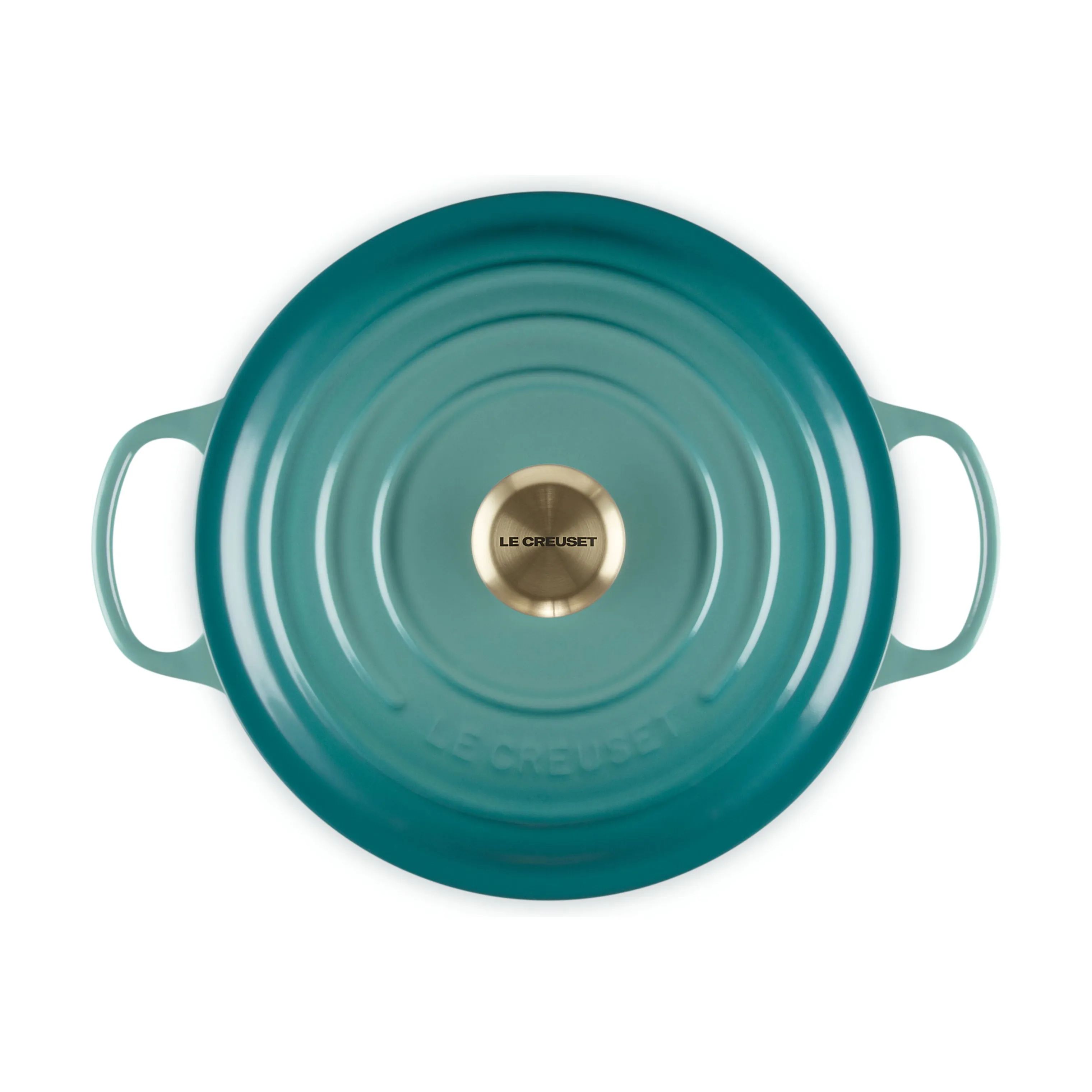 Le Creuset Gryder Signature Gryde i Bleu Riviera, 5.3 L, 3