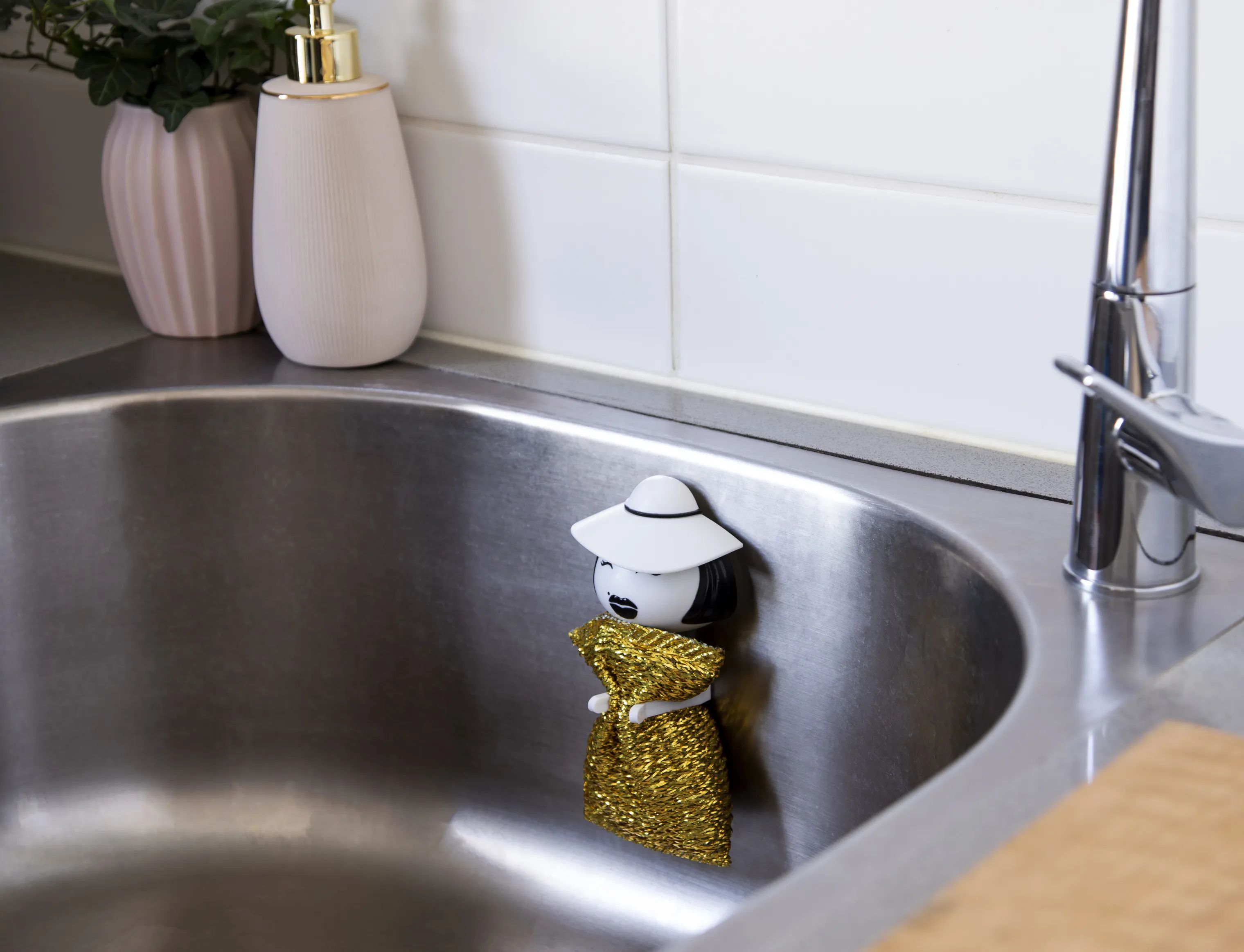 Peleg Design Øvrigt tilbehør til opvask Holder til Skuresvamp - Mrs Sponge i dame, 2