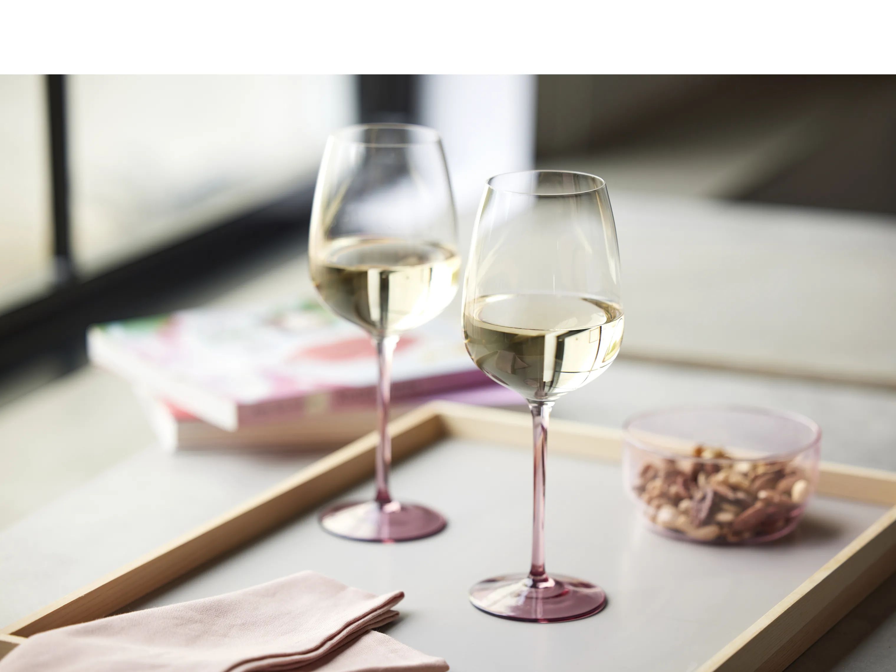 Lyngby Glas Hvidvinsglas Vienna Vinglas - 4 stk. i lilla, 2
