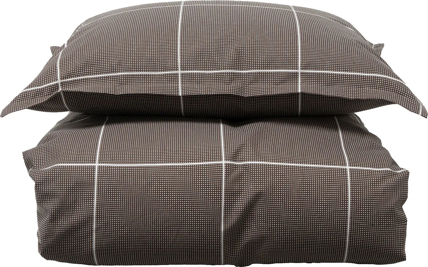 Borås Cotton Sengetøj Billie Sengetøj i Brun, B140 x L220 cm, 1