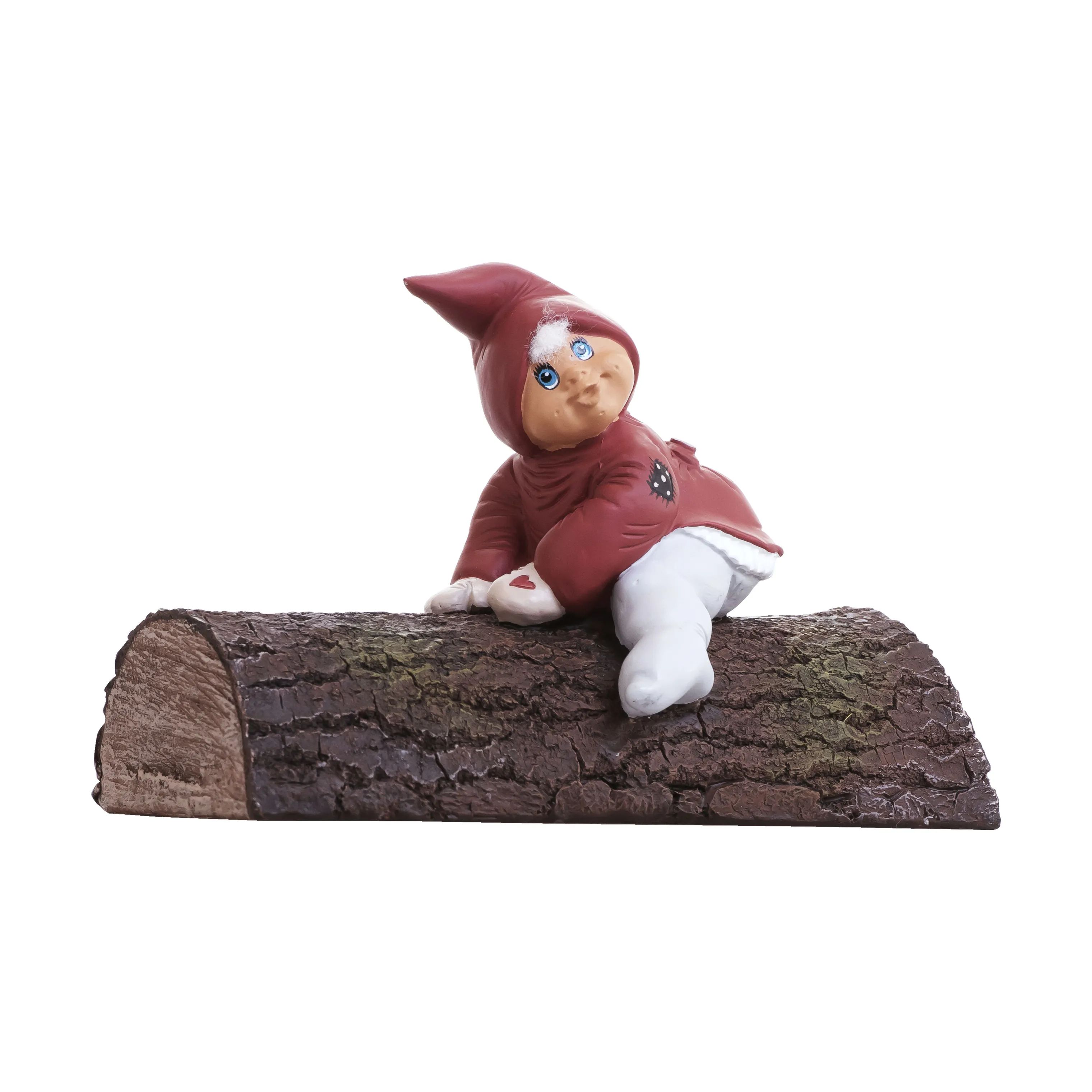 Klarborg Nisser Nisse - Esther på træstamme i 12 cm, 1