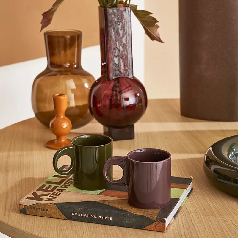 Urban Nature Culture Krus og kopper med hank Nissa Kaffekop i Khaki, 2