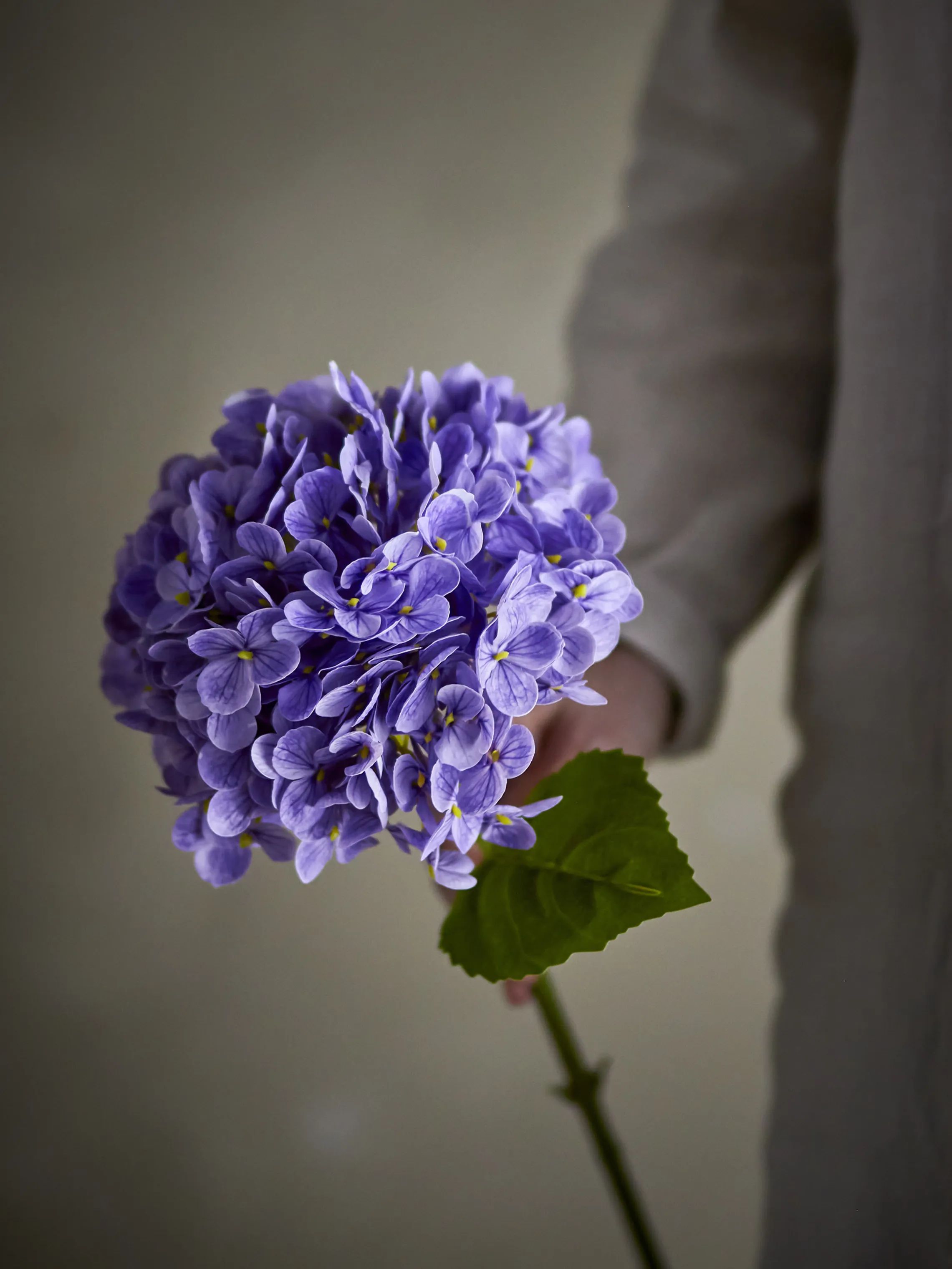 Bloomingville Kunstige blomster Kunstig blomst - Hydrangea stilk i Lilla, 2