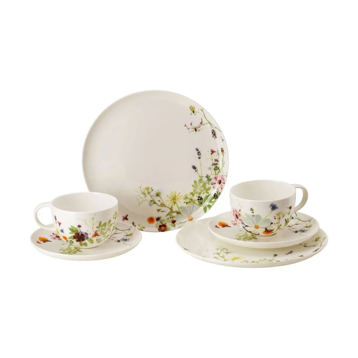 Rosenthal Middagstallerkener Brillance Grand Air Grand Air Spisesæt - 6 dele i Multifarvet, 1