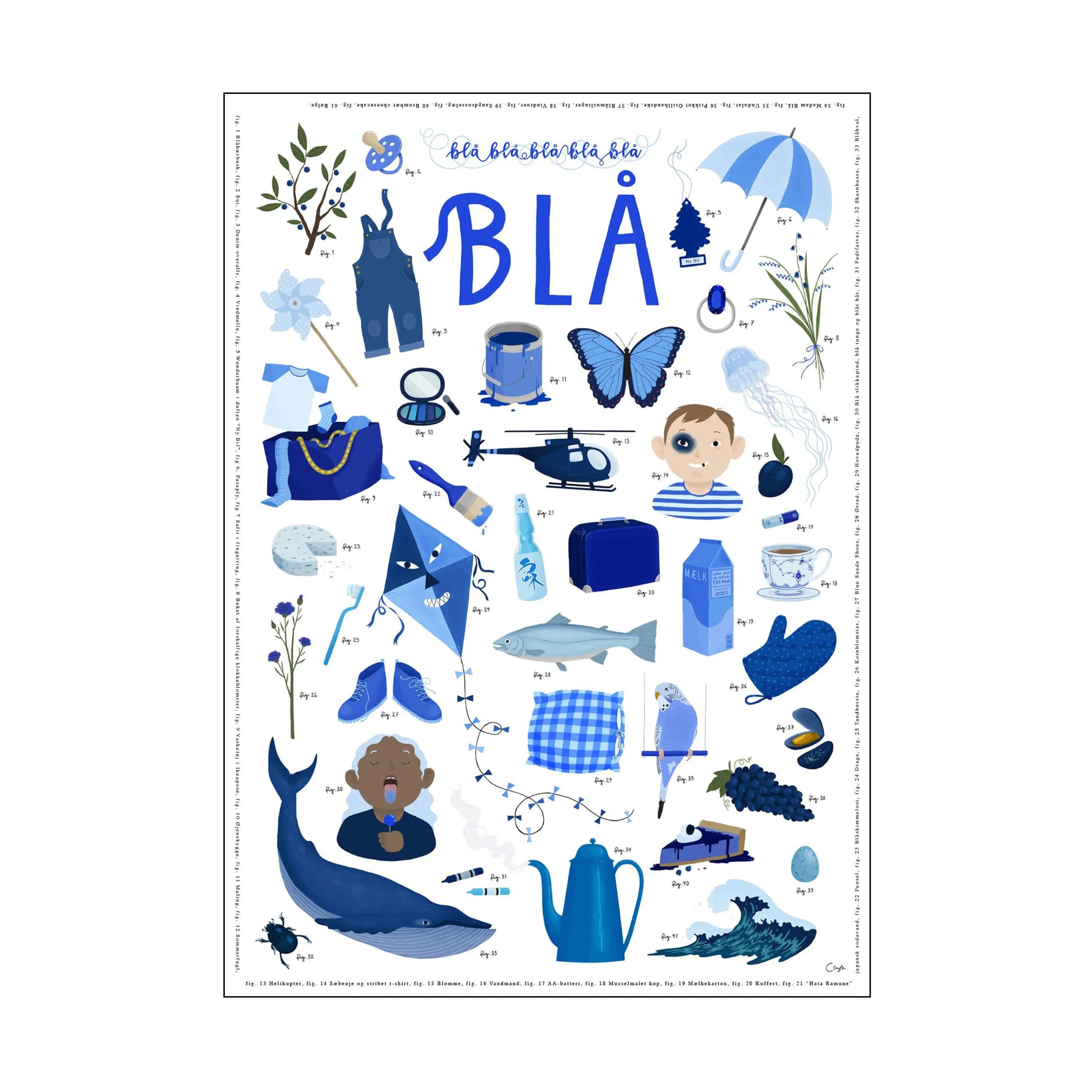 Poster&Frame Plakater Plakat - Yndlingsfarver i B50 x L70 cm, 1