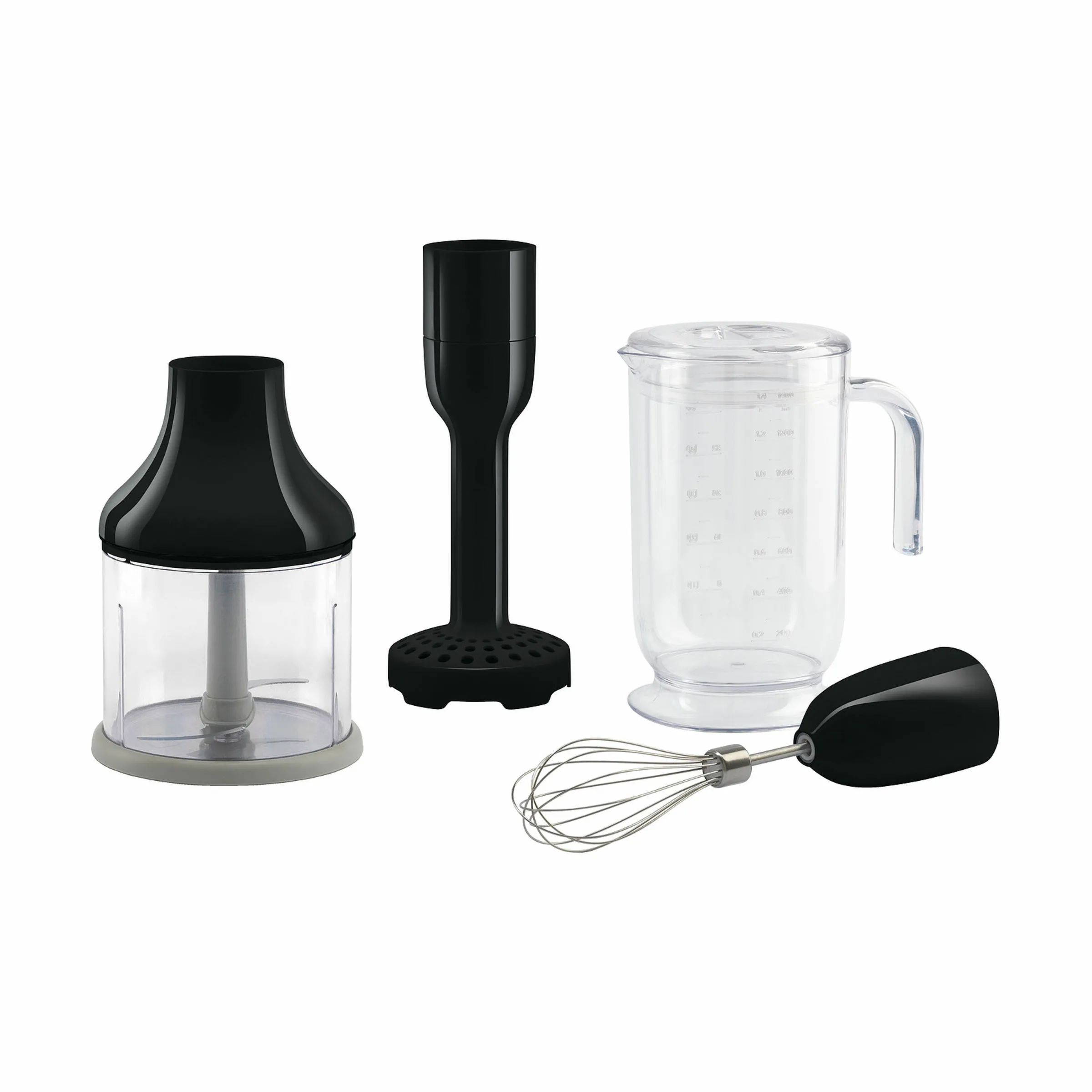 Smeg Tilbehør til stavblendere Stavblender Tilbehørssæt - 4 dele i Sort, 1