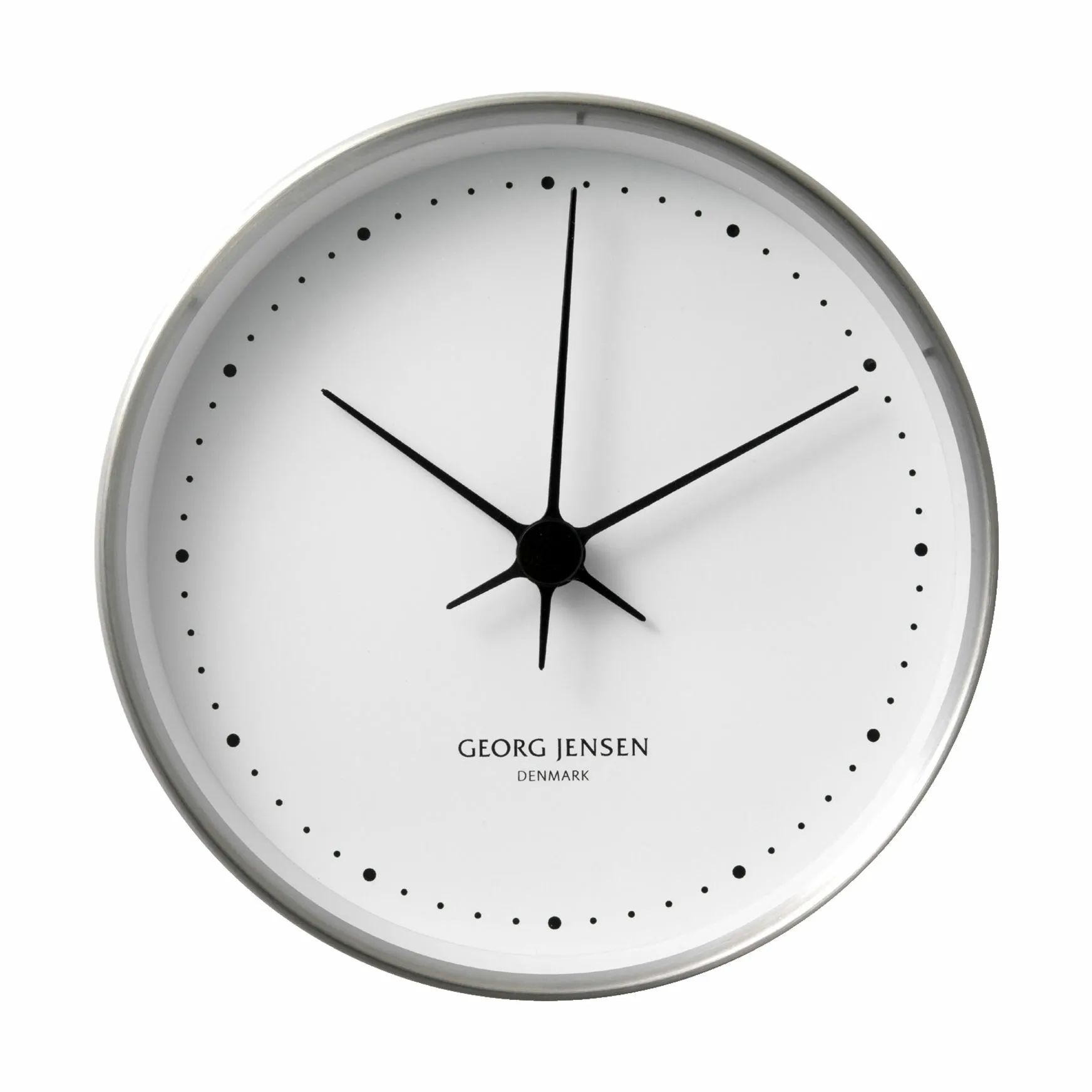 Georg Jensen Vægure Henning Koppel Koppel Vægur i Hvid/Stål, 10 cm, 1