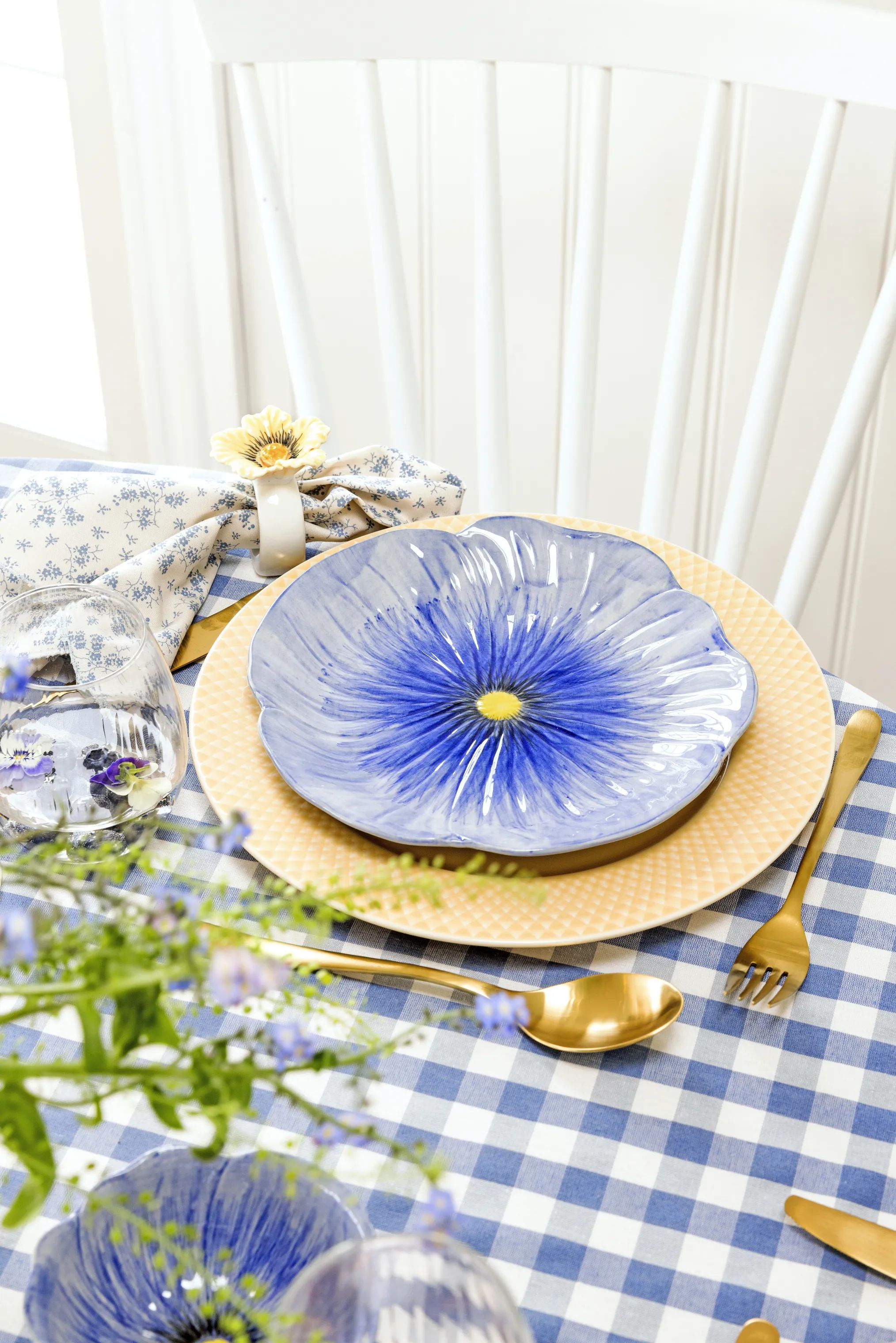 Lyngby Porcelæn Middagstallerkener Rhombe Color Middagstallerken i Sand, 27 cm, 5
