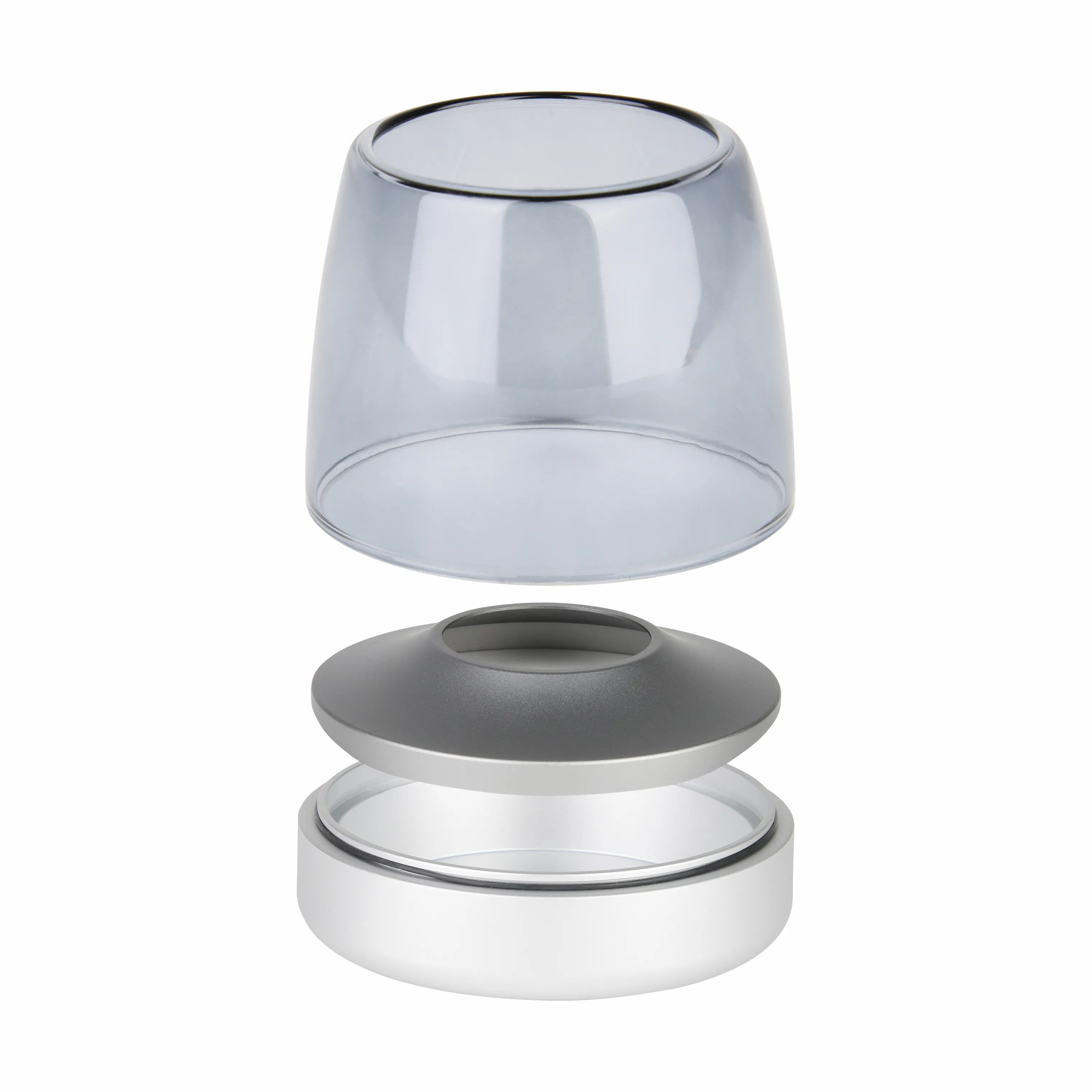 KOODUU Fyrfadsstage Glow 10 Fyrfadsstage i Frosted silver, 4