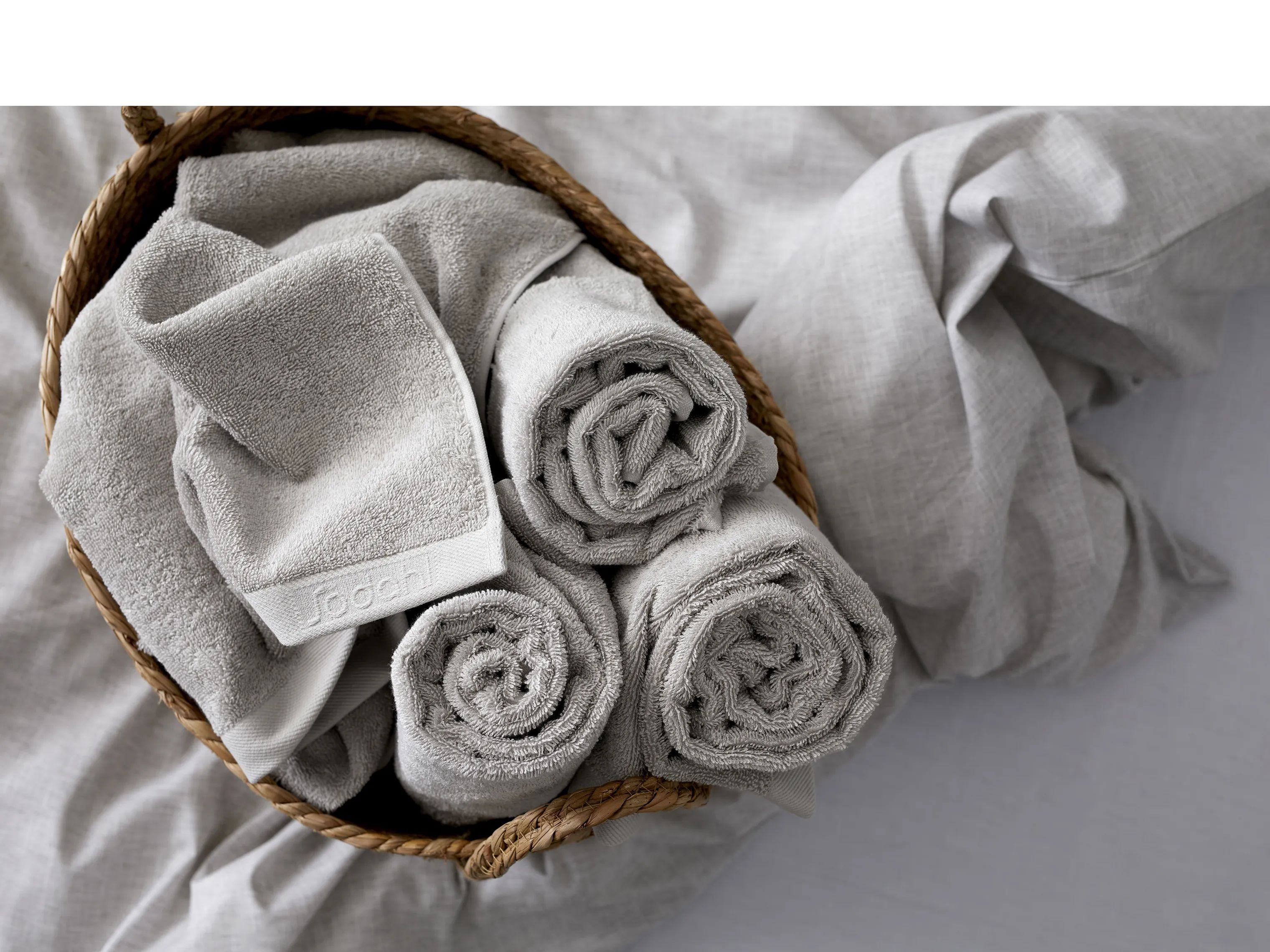 Södahl Håndklæder Organic Comfort Håndklæde i Light grey, B50 x L100 cm, 2