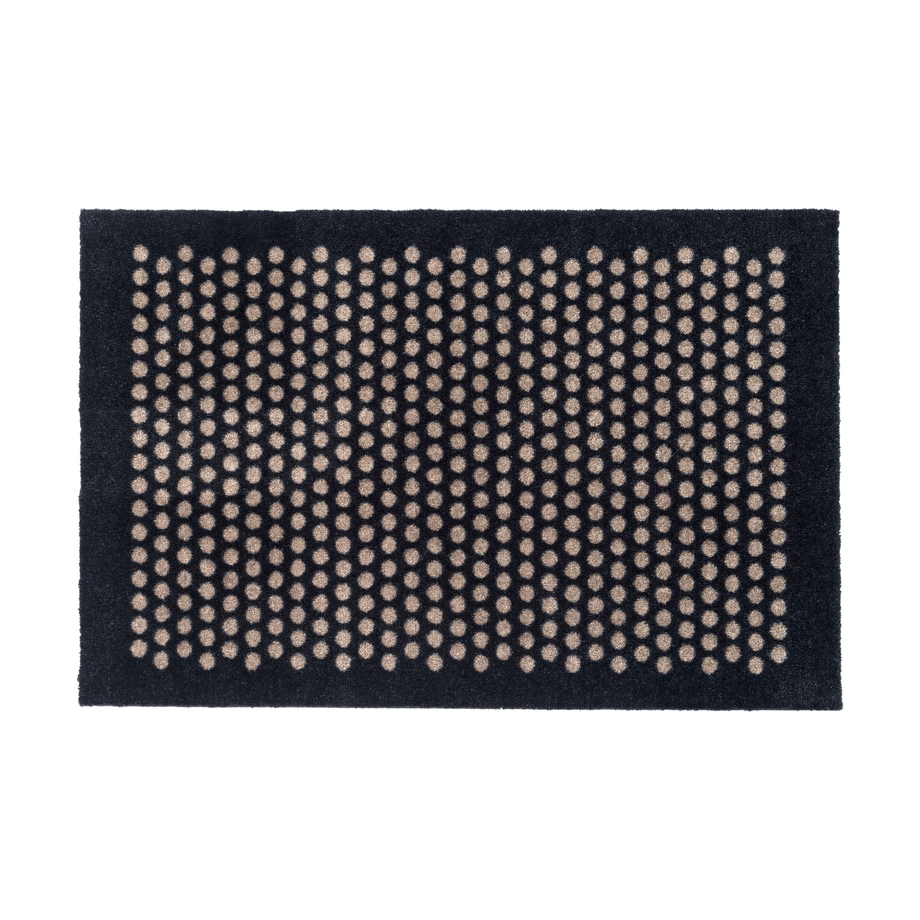 Tica Copenhagen Dørmåtter Dot Gulvmåtte i Sort/sand, B60 x L90 cm, 1