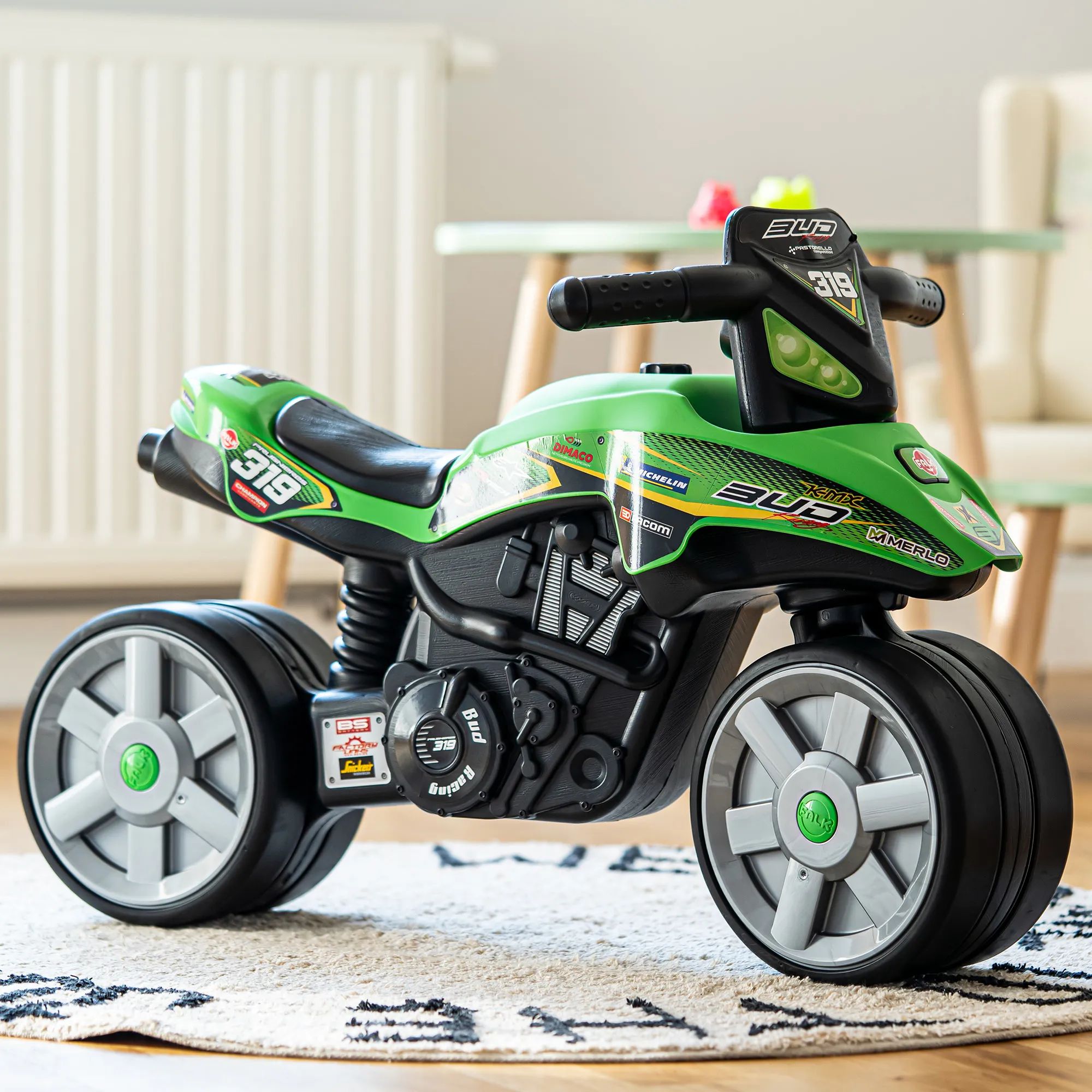 FALK Øvrig udeleg Bud Racing balance motorcykel i Grøn, 3