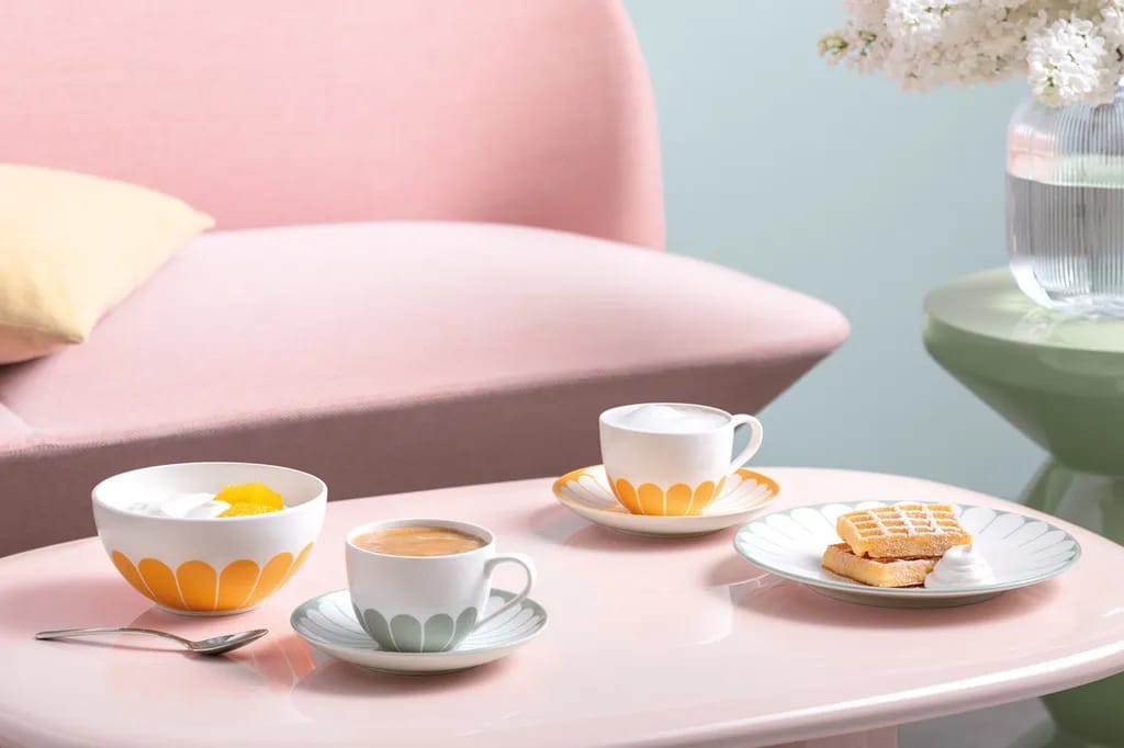 Villeroy & Boch Skåle Fleur Soleil Skål i Hvid/orange udenpå, 2