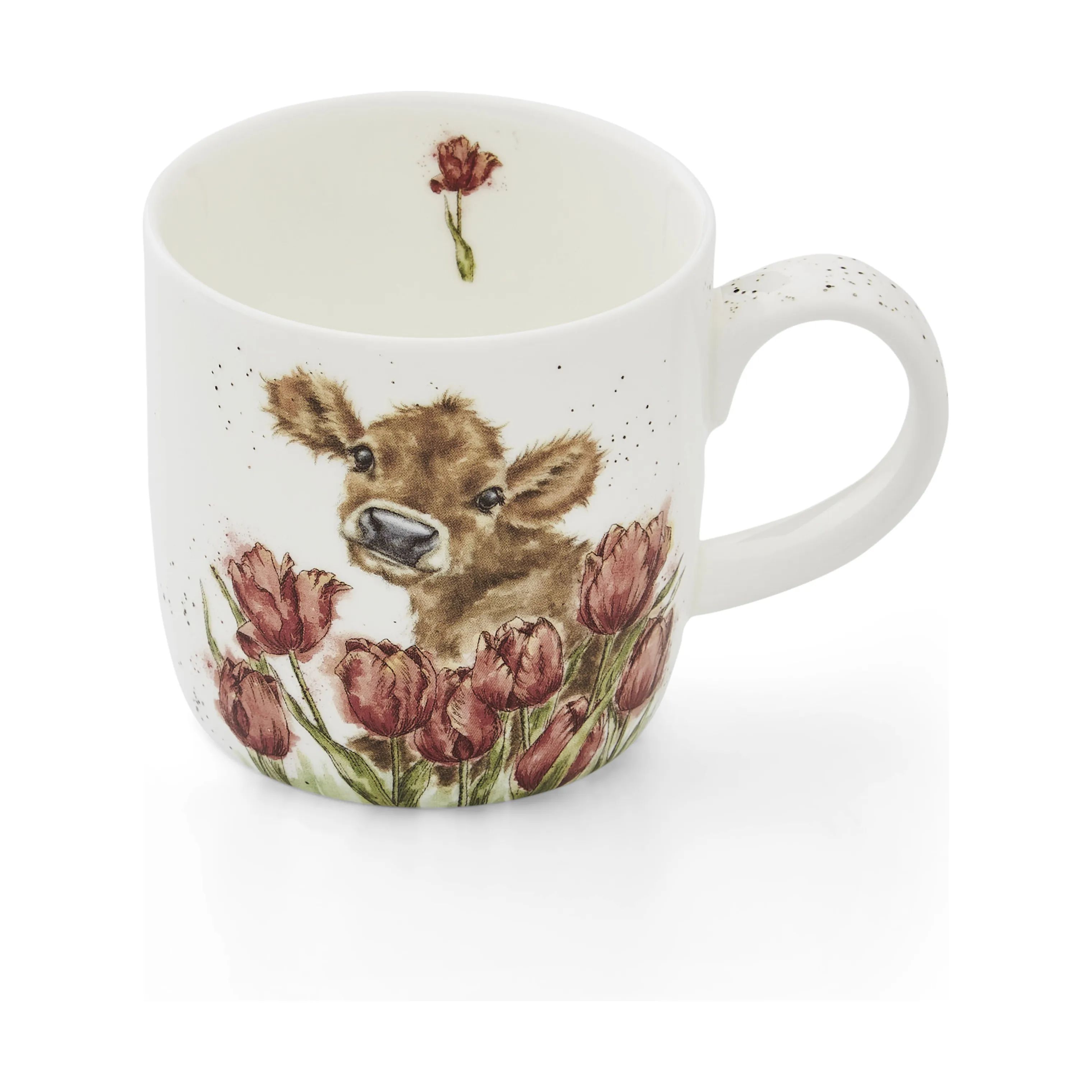 Royal Worcester Krus og kopper med hank Wrendale Krus - Bessie i Bessie ko, 1