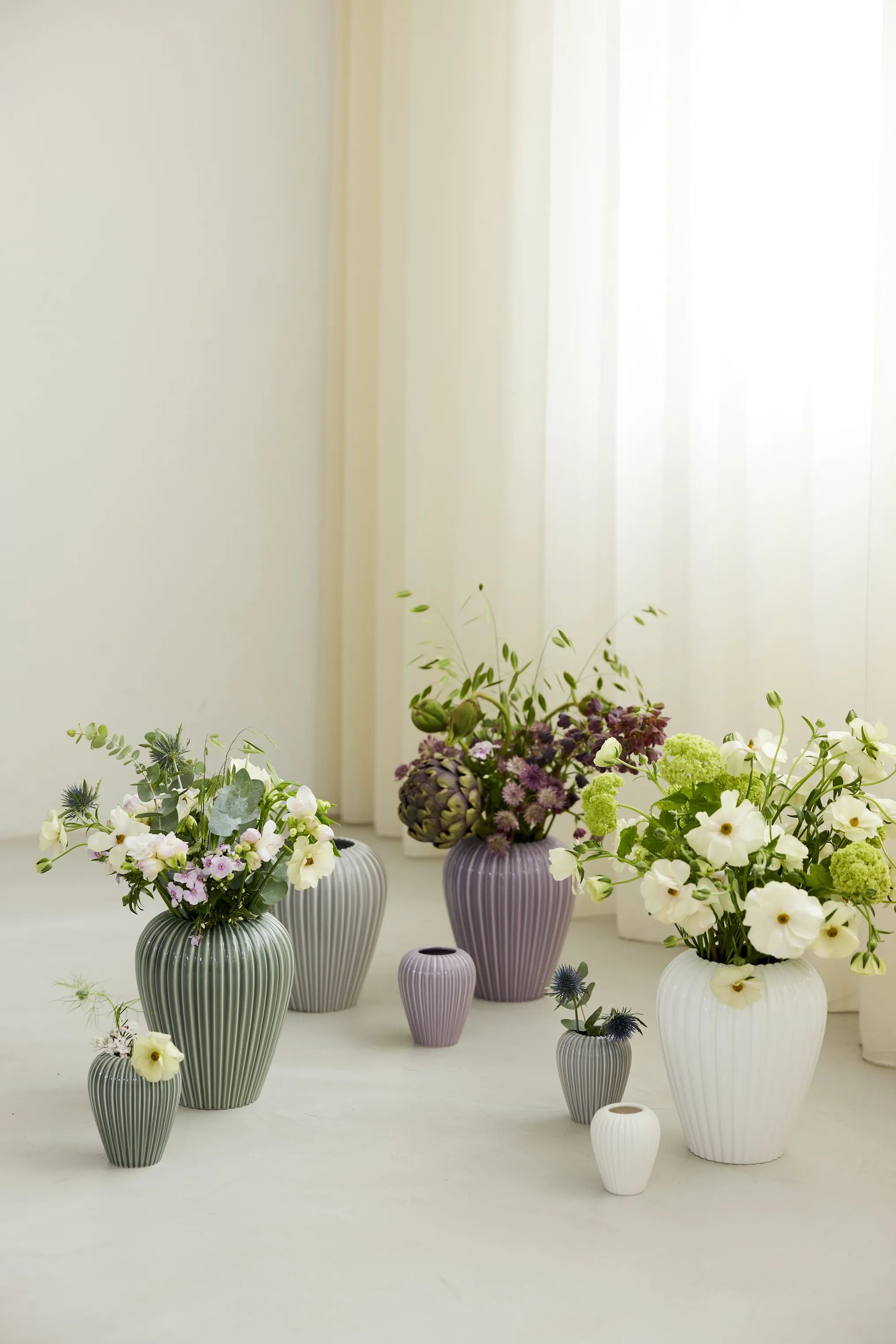 erik bagger a/s Vaser Eslau Lilje Vase i hvid, 20 cm, 3