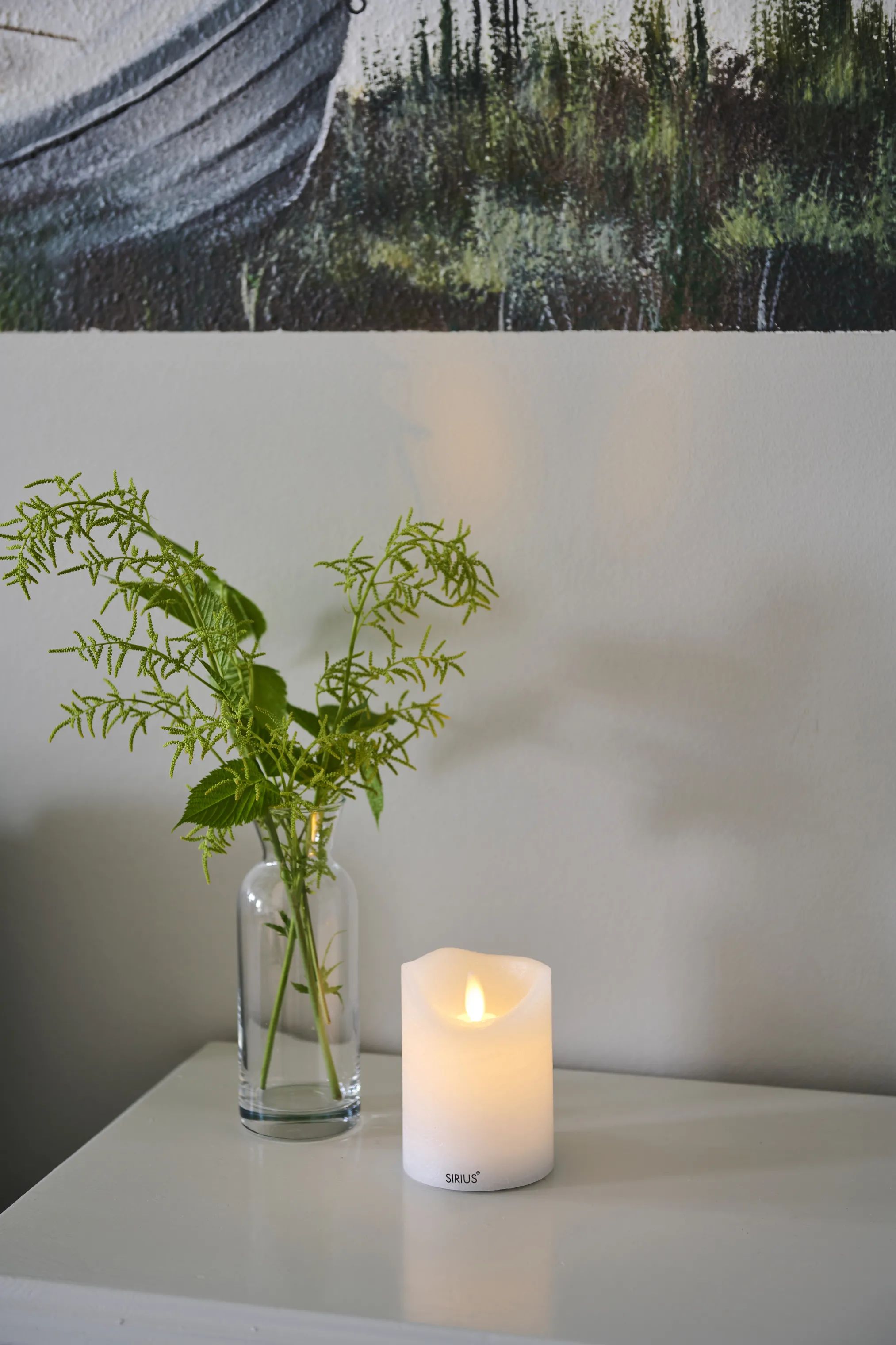Sirius LED-lys Sara Genopladelig LED Bloklys i H10 x Ø7,5 cm, 2
