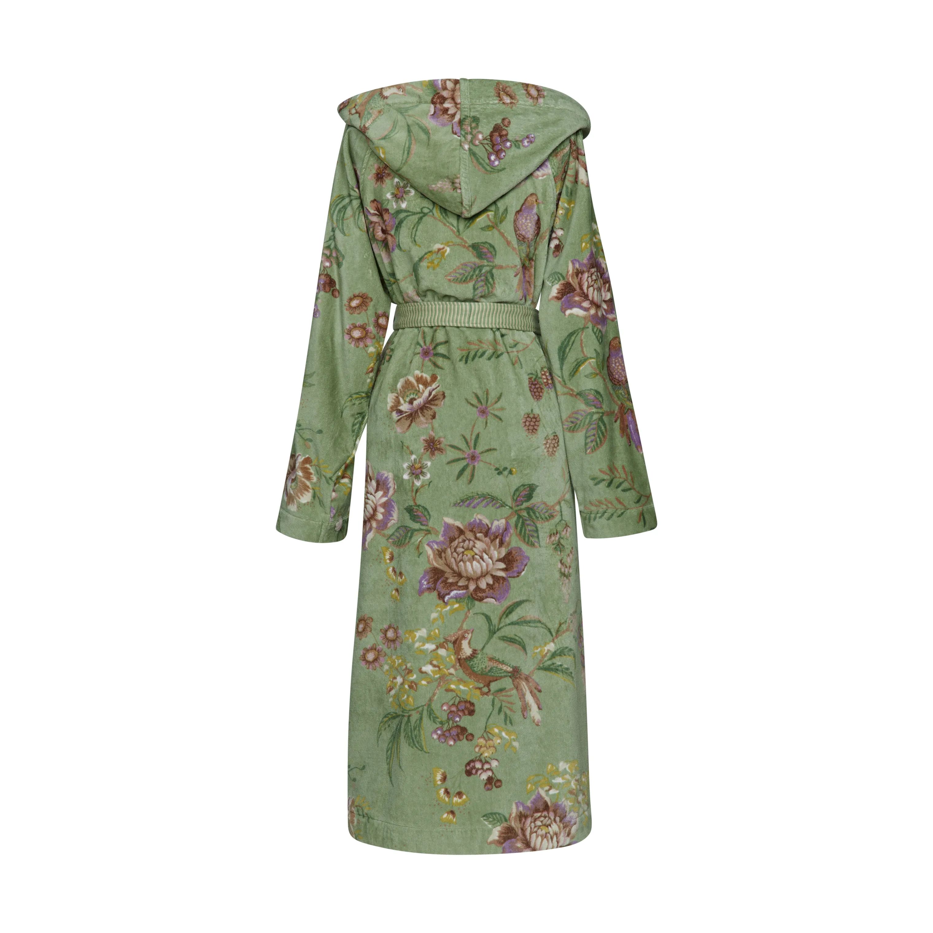 PIP Studio Morgenkåber Soft Zellige Secret Garden Badekåbe i Green, XS, 4