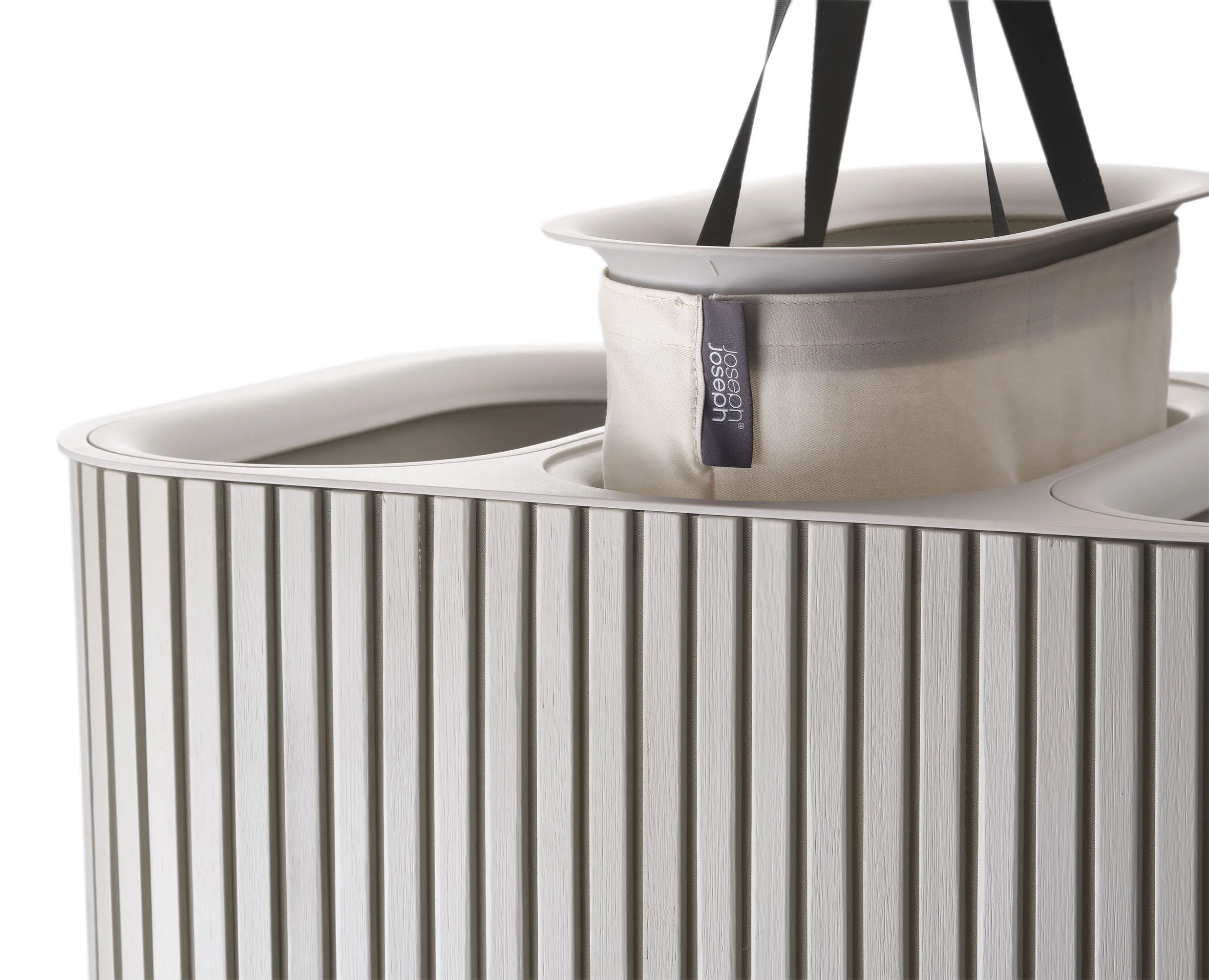 Joseph Joseph Vasketøjskurve Tota Trio Luxe Vasketøjskurv i Beige, 3 rum, 7
