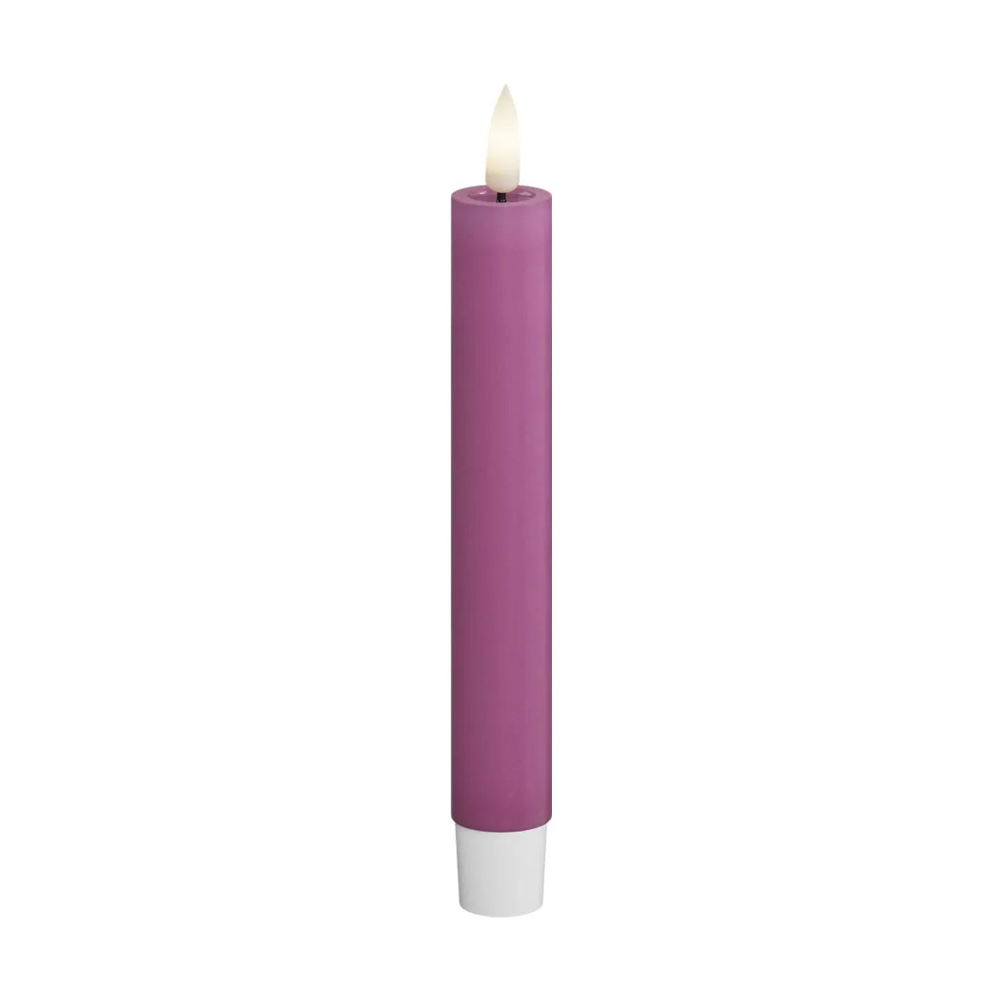 Deluxe Homeart LED-lys Real Flame LED Kronelys - 2 stk. i Magenta , 15 cm, 3