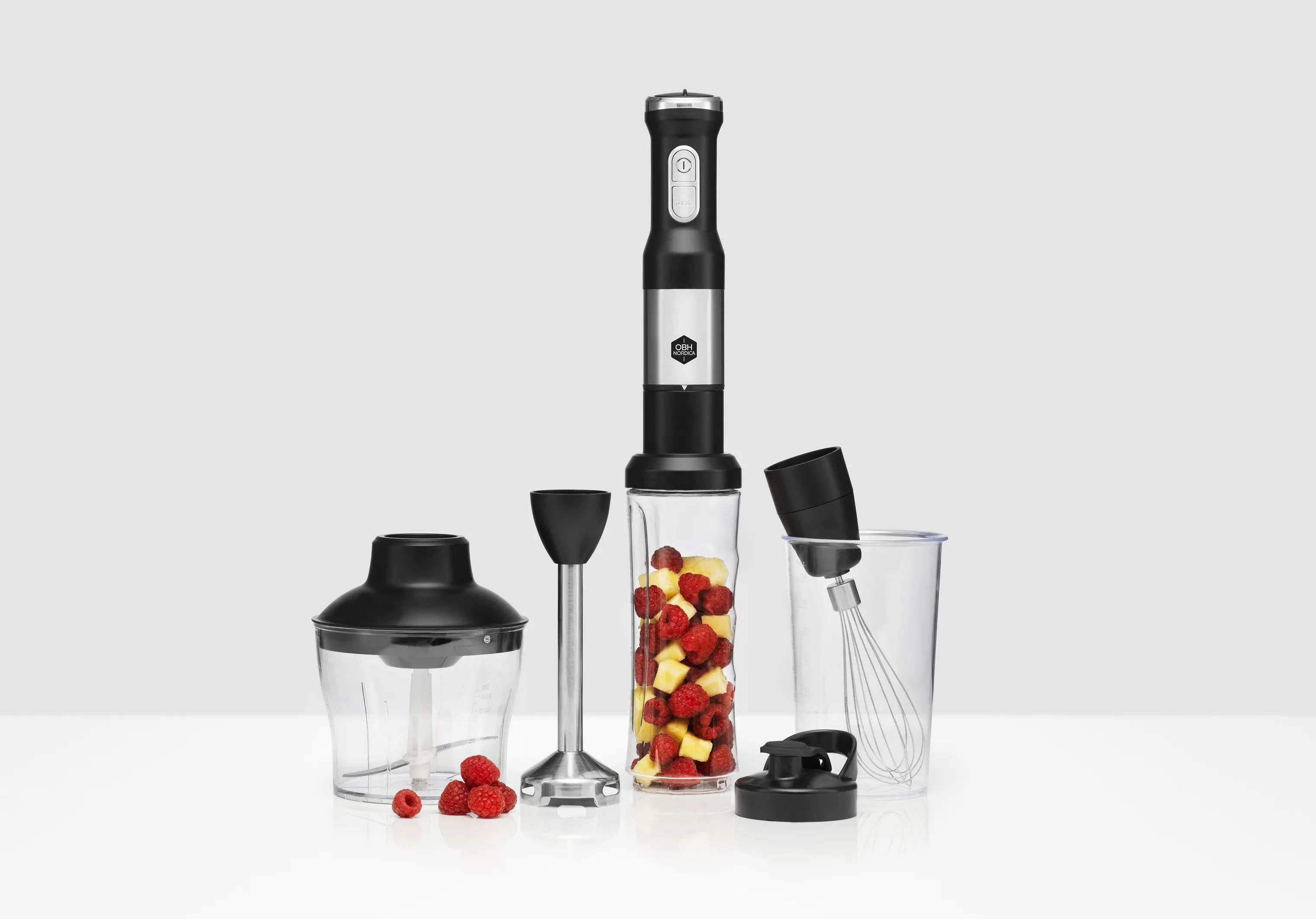 OBH Nordica Stavblendere Presision Mix 2-i-1 Stavblender i Black & Silver, 2