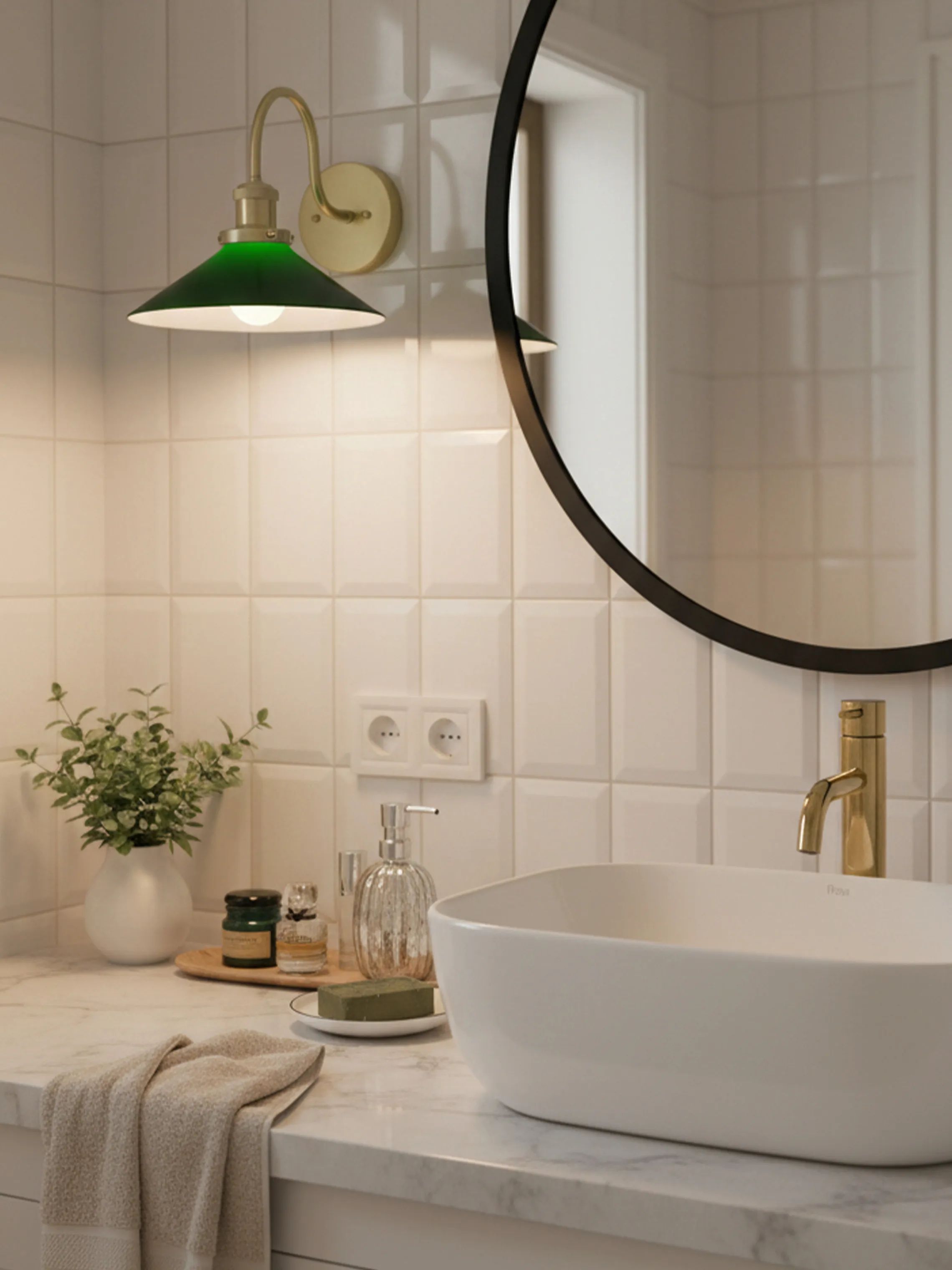 PR Home Væglamper August Væglampe i Grön, 2