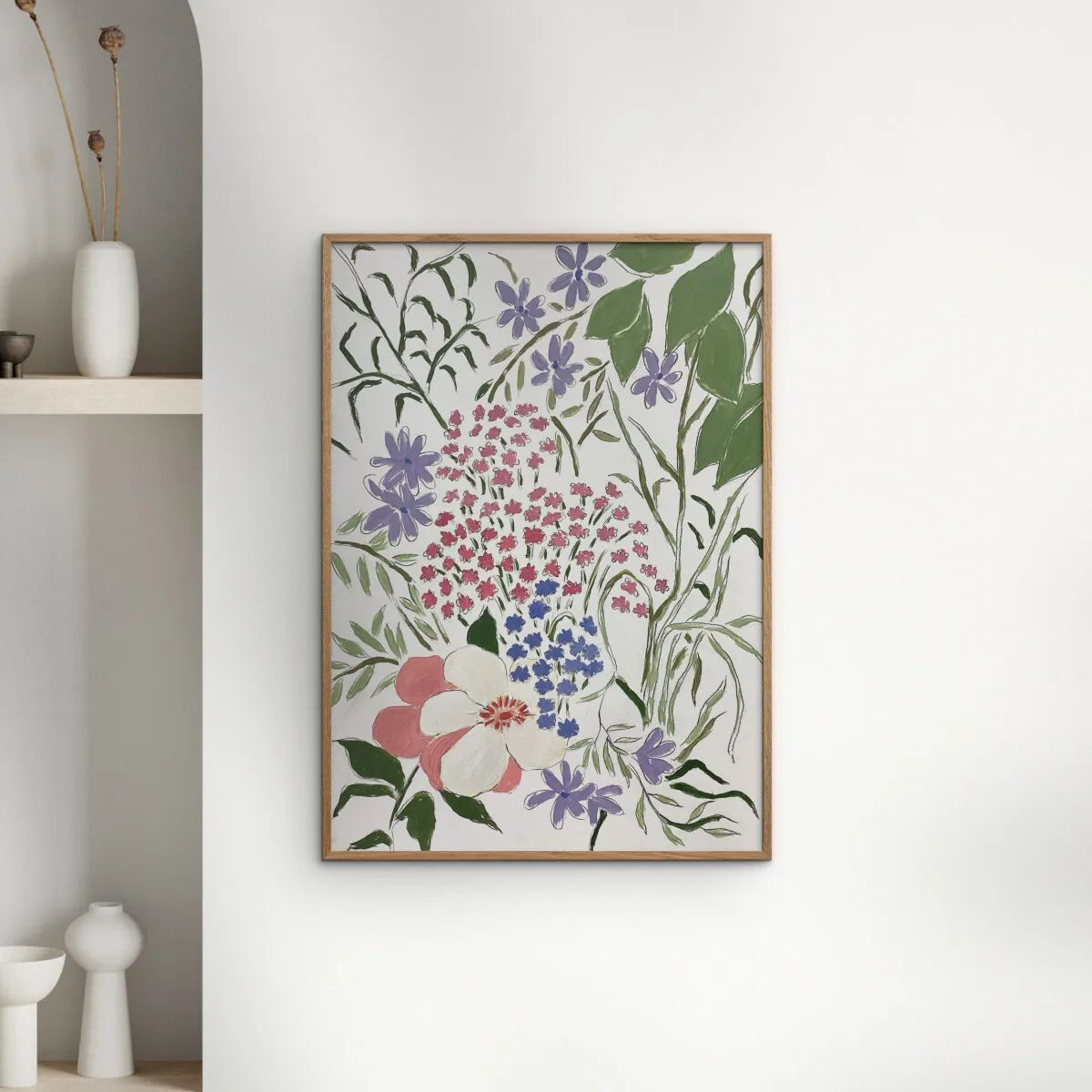 Poster&Frame Plakater Plakat - Summer Blossoms i B30 x L40 cm, 2