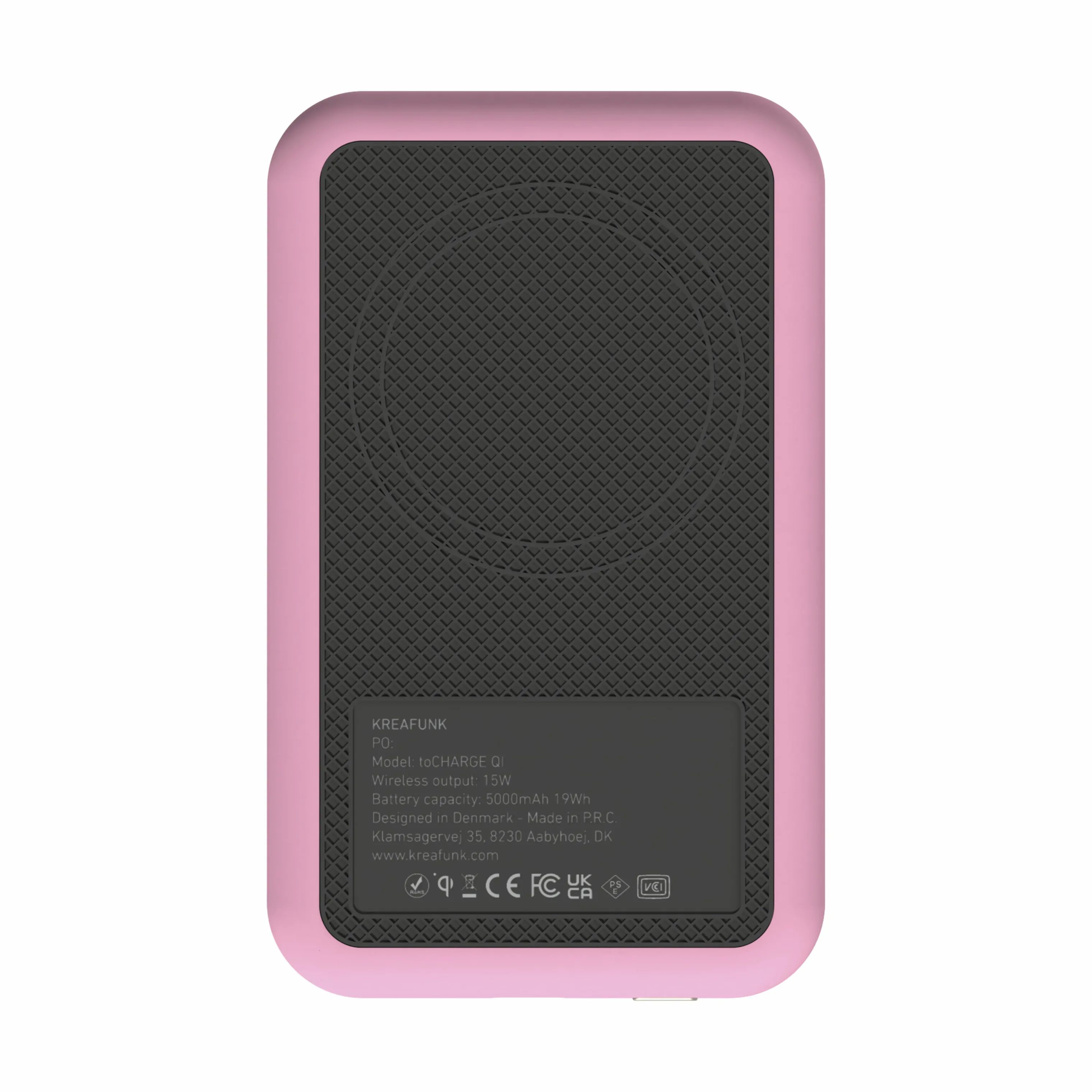 Kreafunk Øvrigt interiør toCHARGE QI Ladestation i Fresh Pink, 3