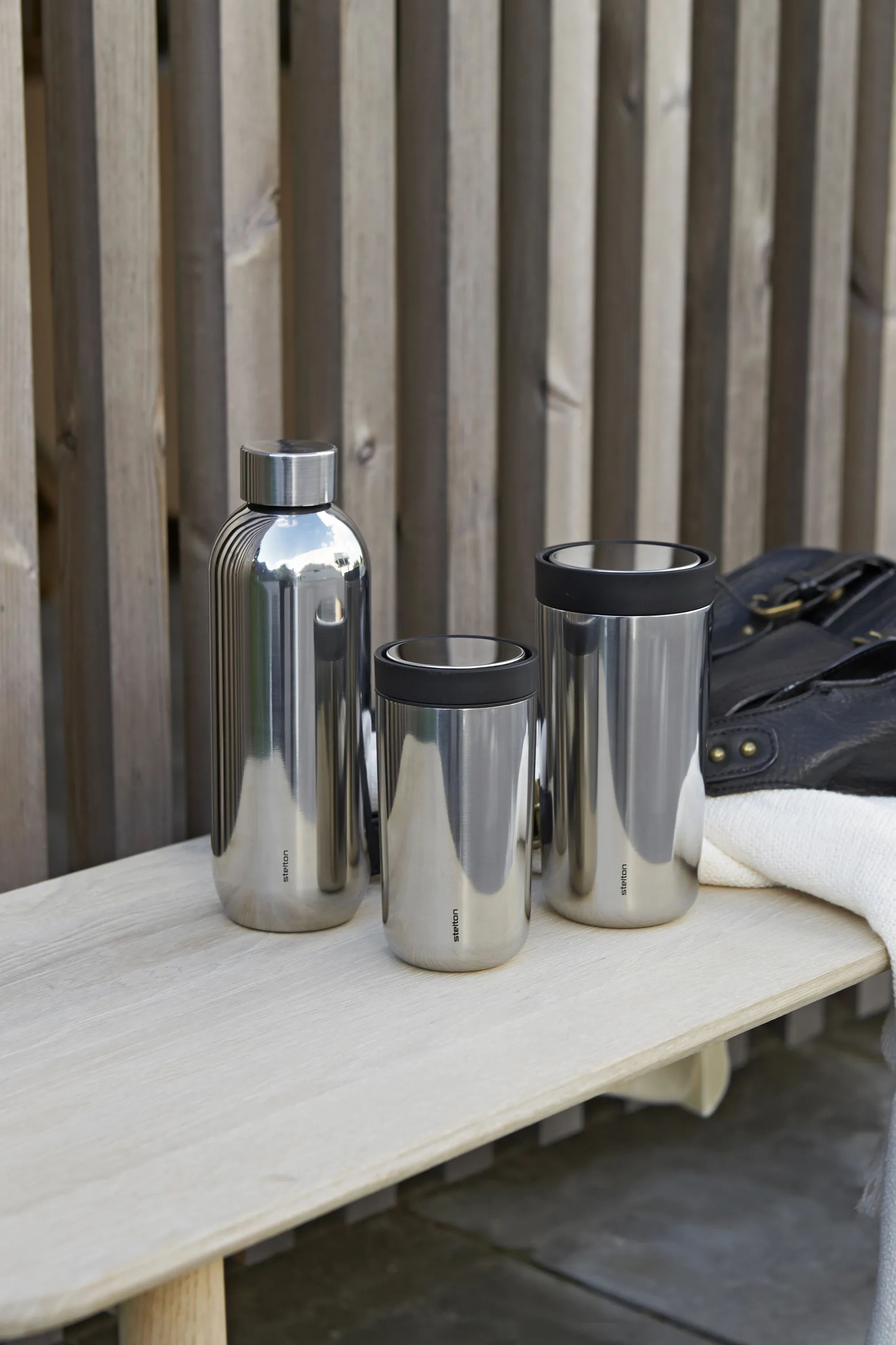 Stelton To go kopper To Go Click Rejsekrus i Sølvfarvet, 20 cl, 2