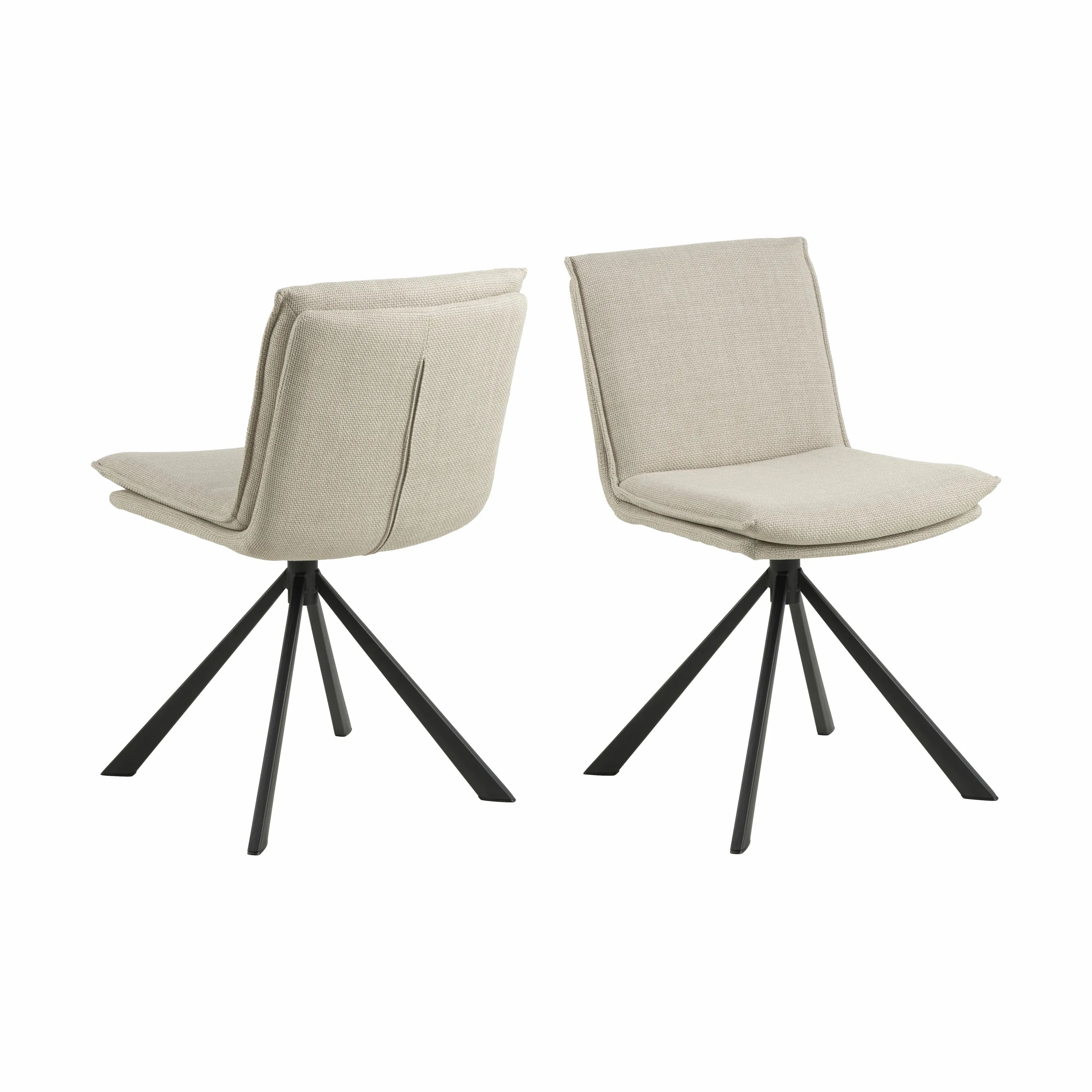 CASA Living Spisebordsstole Flynn Spisebordsstol i beige, 7