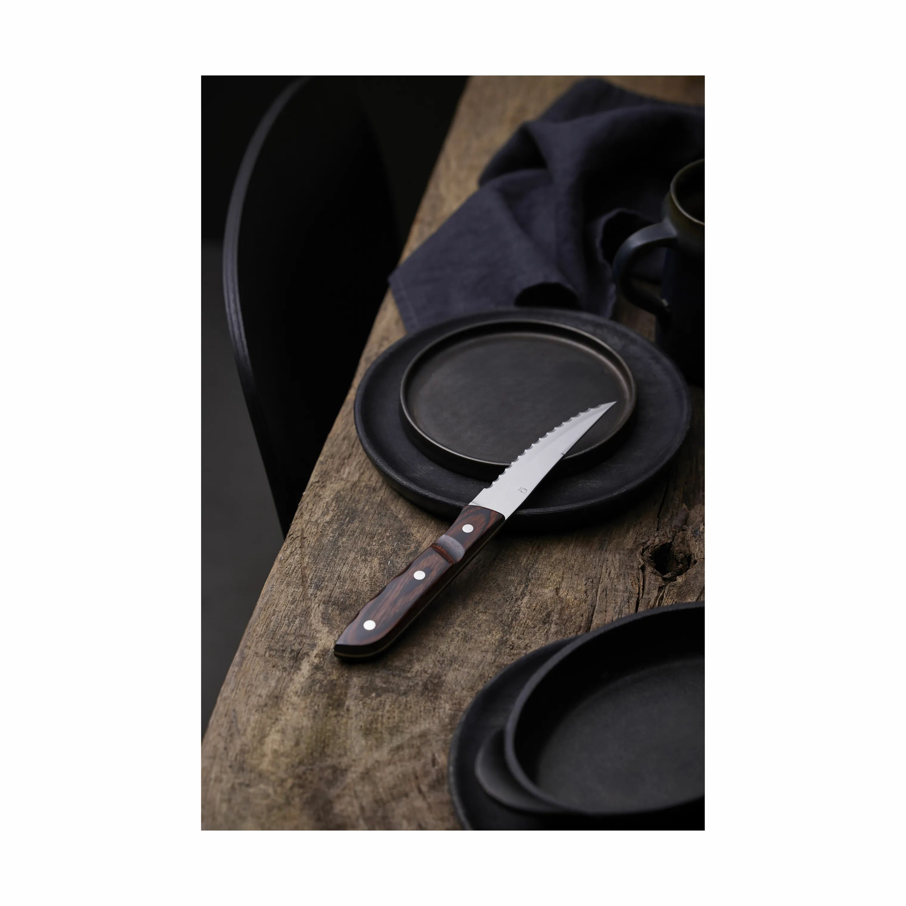 Gense Bestiksæt Old Farmer Classic XL Steakknive - 4 dele i Brun/stål, 4 stk., 5