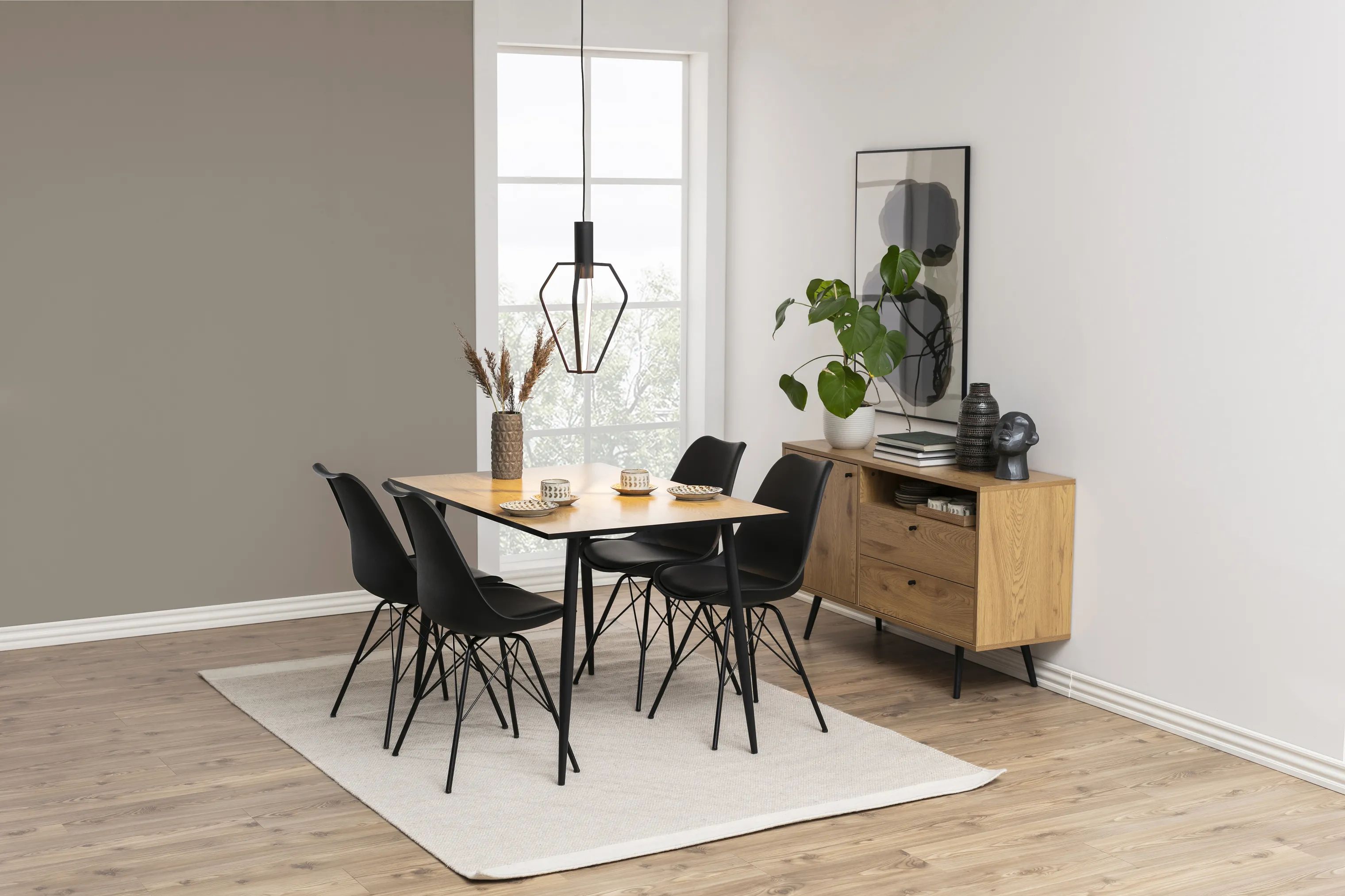 CASA Living Spisebordsstole Eris Spisebordsstol - 2 stk. i sort, 2