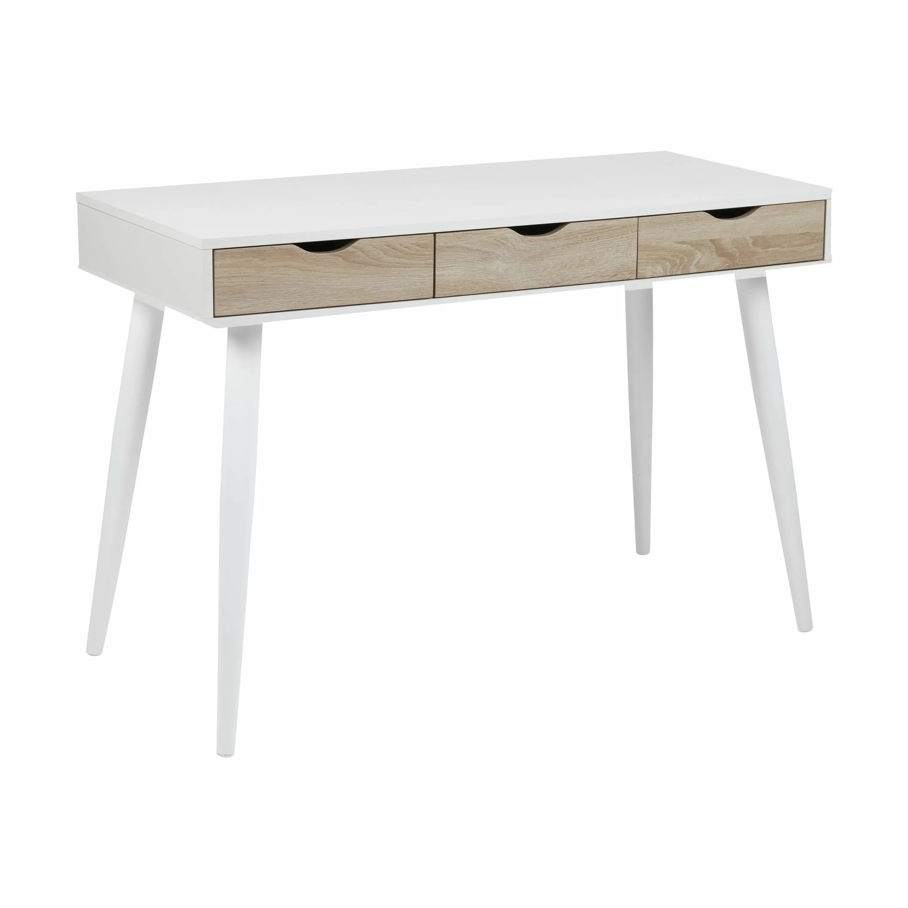 CASA Living Skriveborde Neptun Skrivebord i Lys natur/hvid, 3