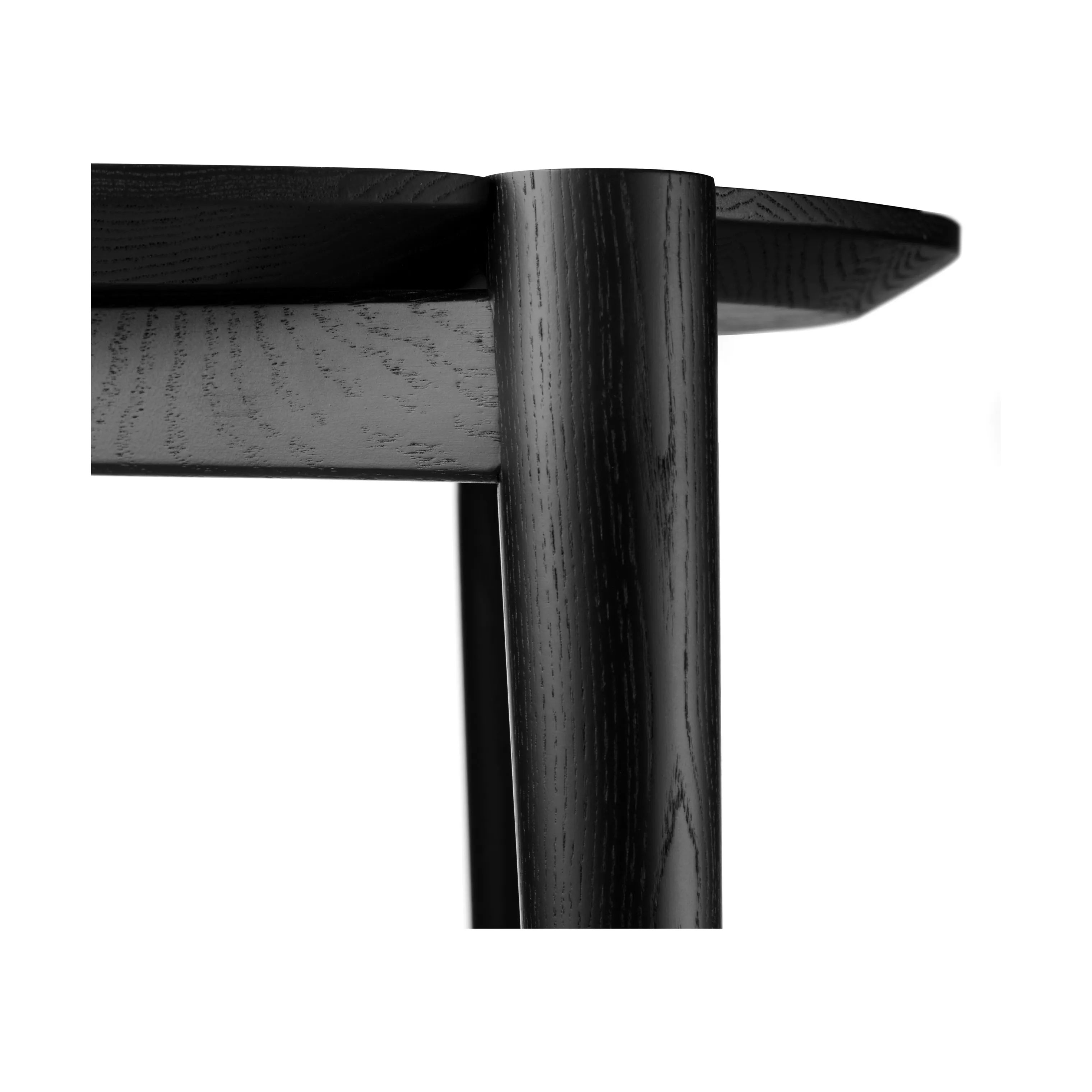 FDB Møbler Sofaborde D102 Sofabord i Jet Black (RAL 9005), 55 cm, 4