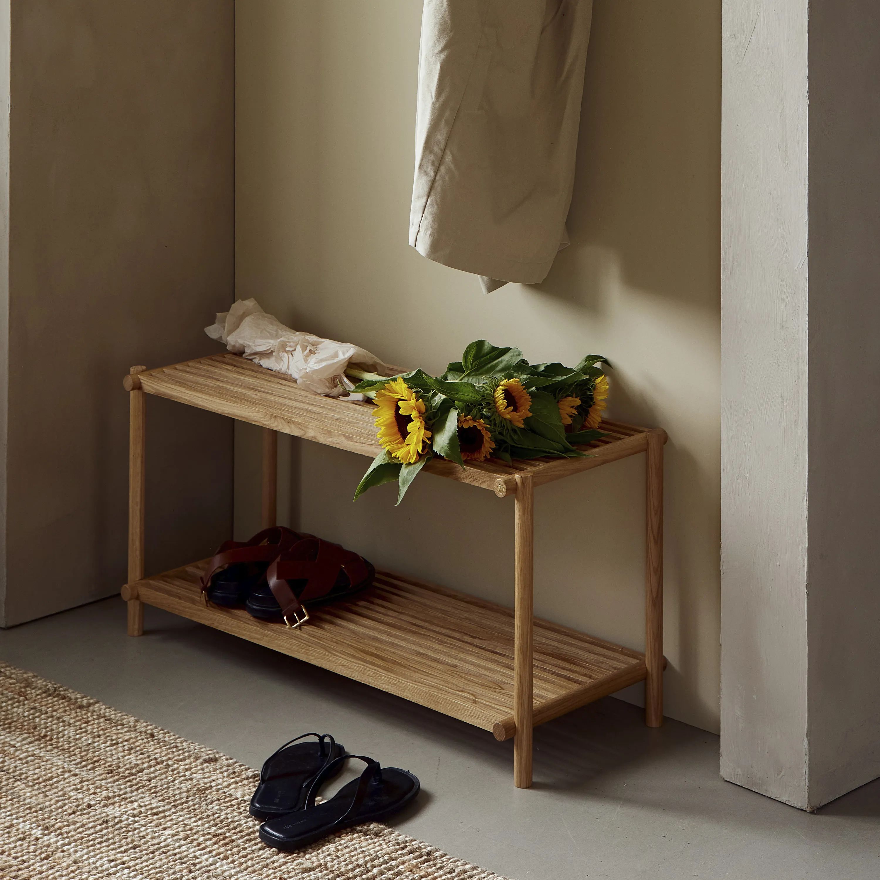 Andersen Furniture Reoler og tilbehør Column Skohylde i Oak, 3