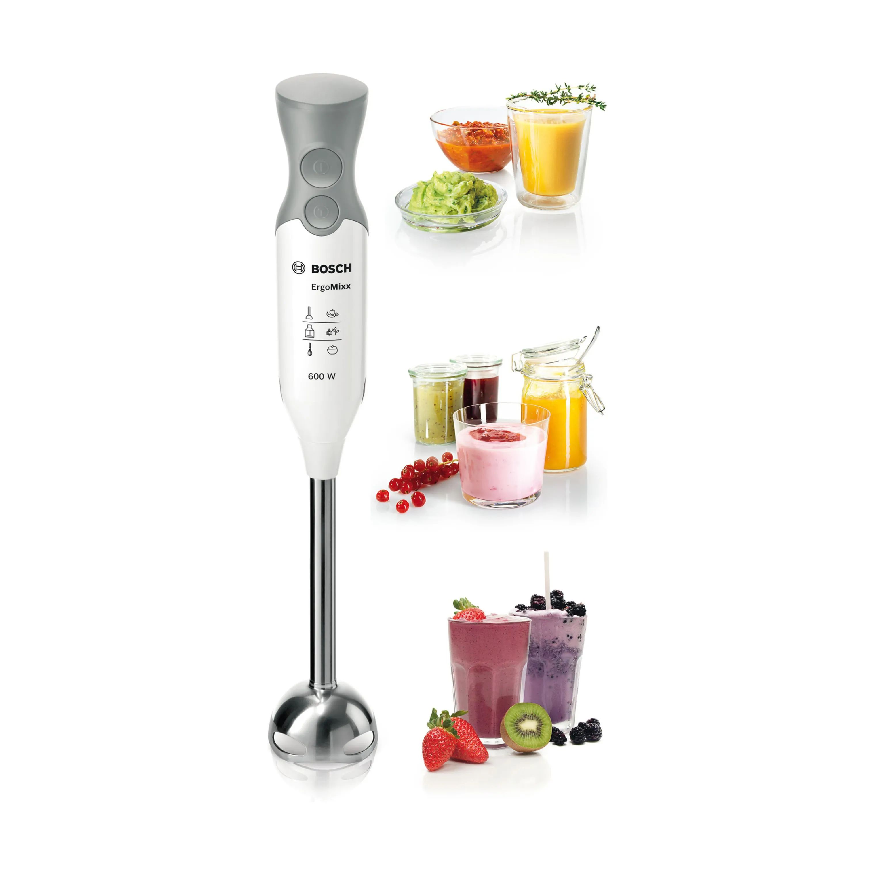 Bosch Stavblendere ErgoMixx Stavblender i Hvid, 6