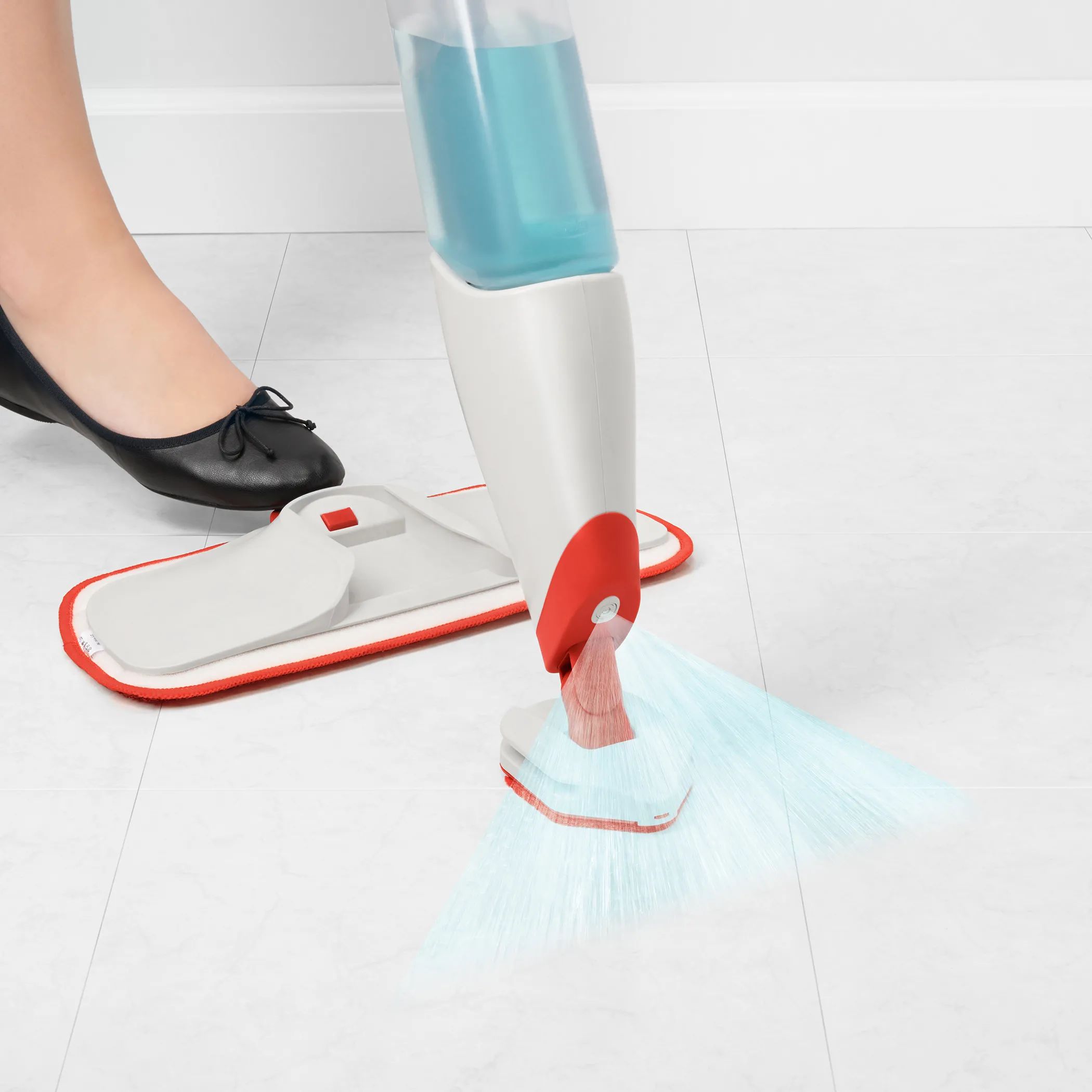 OXO Gulvvaskere og tilbehør Good Grips Spray Moppe i Stål/hvid, 2