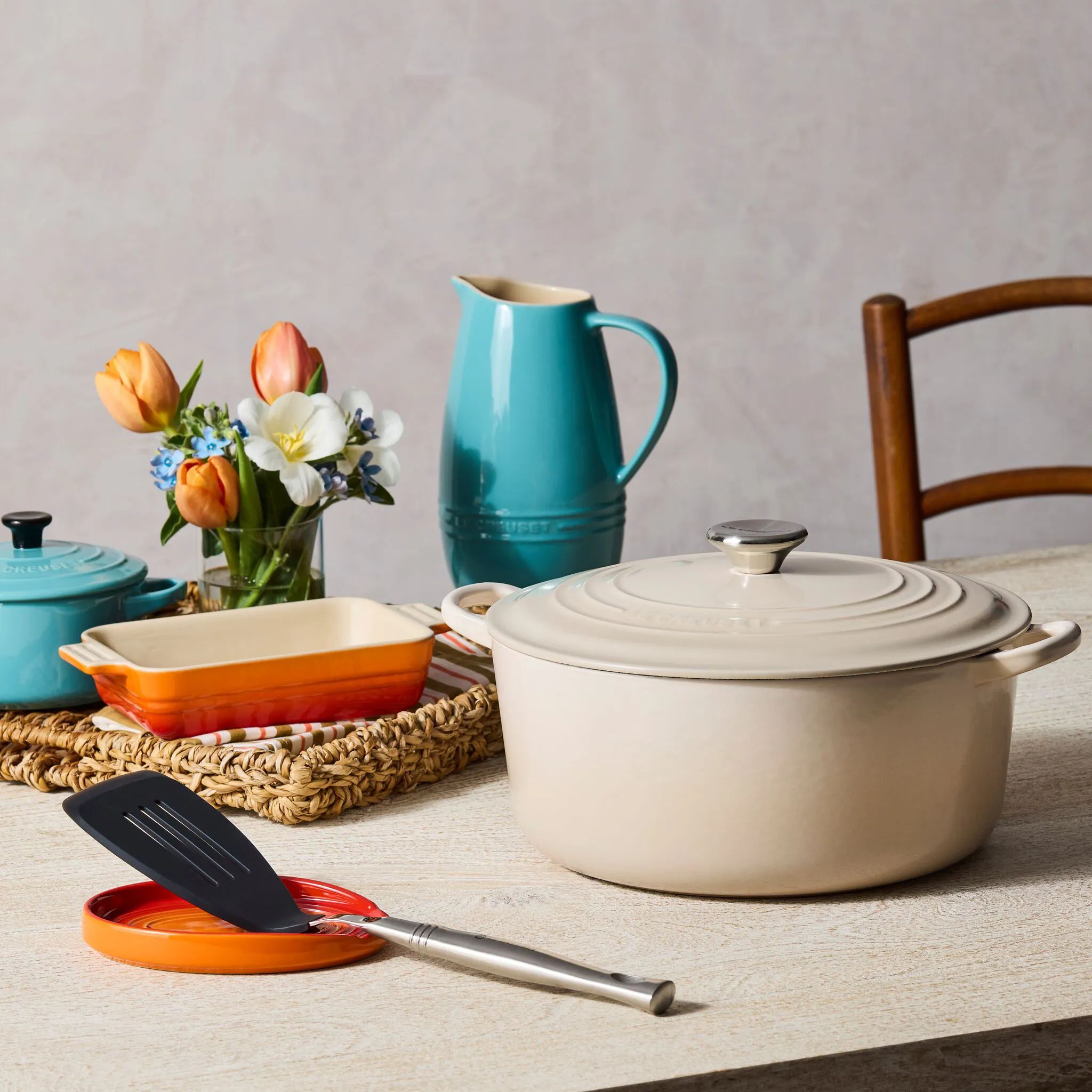 Le Creuset Øvrigt køkkengrej Oval Grydeskeholder i Volcanic, 2