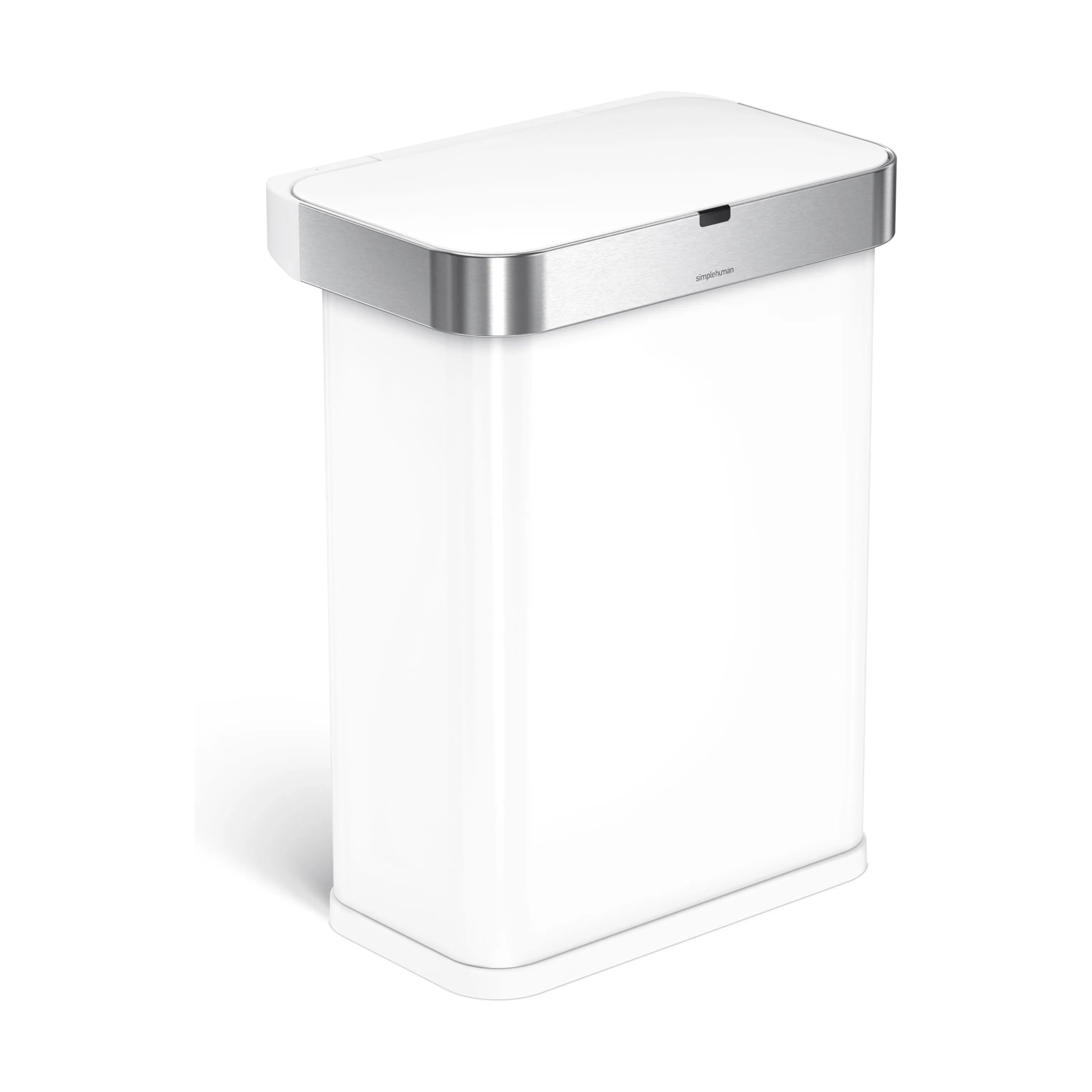 Simplehuman Spande uden pedal Affaldsspand i Hvid, 3