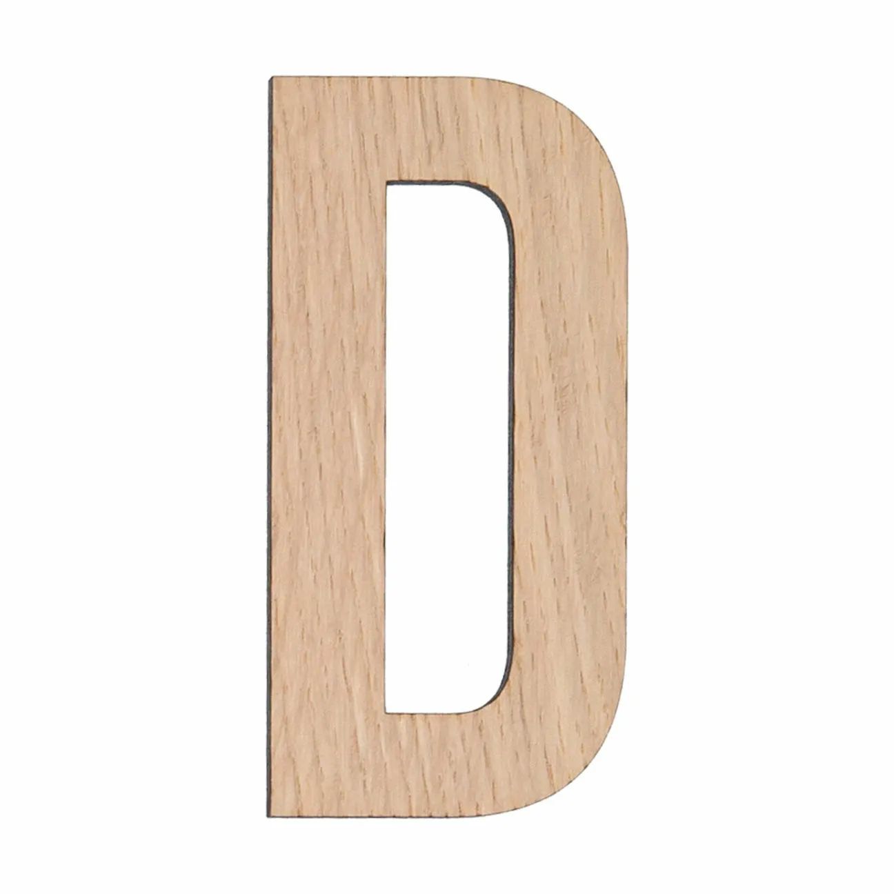Minifabrikken Vægdekoration Bogstav - D i D, 1