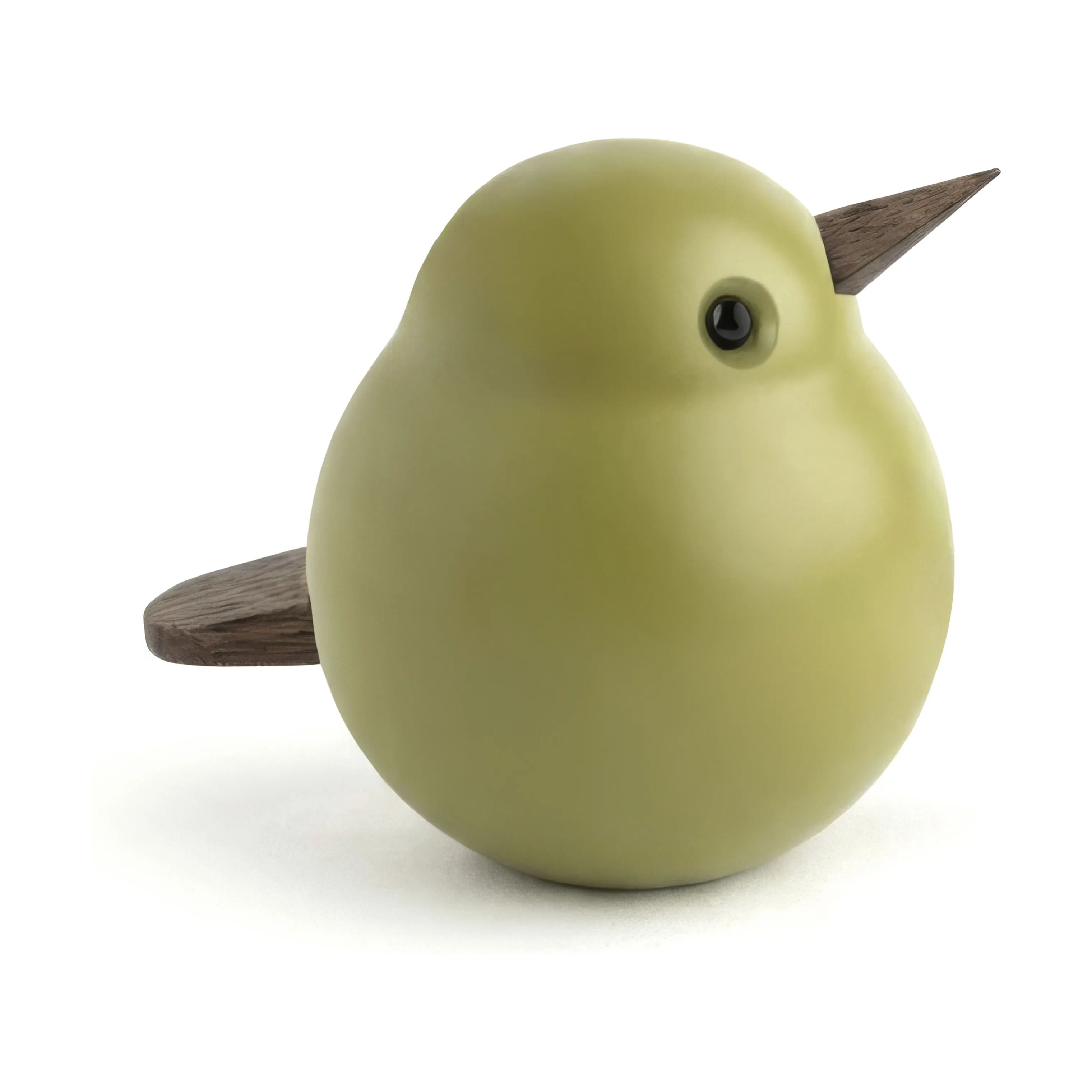 Novoform Dyrefigurer Figur - Spurvebaby i Moss Green, 6 cm, 1
