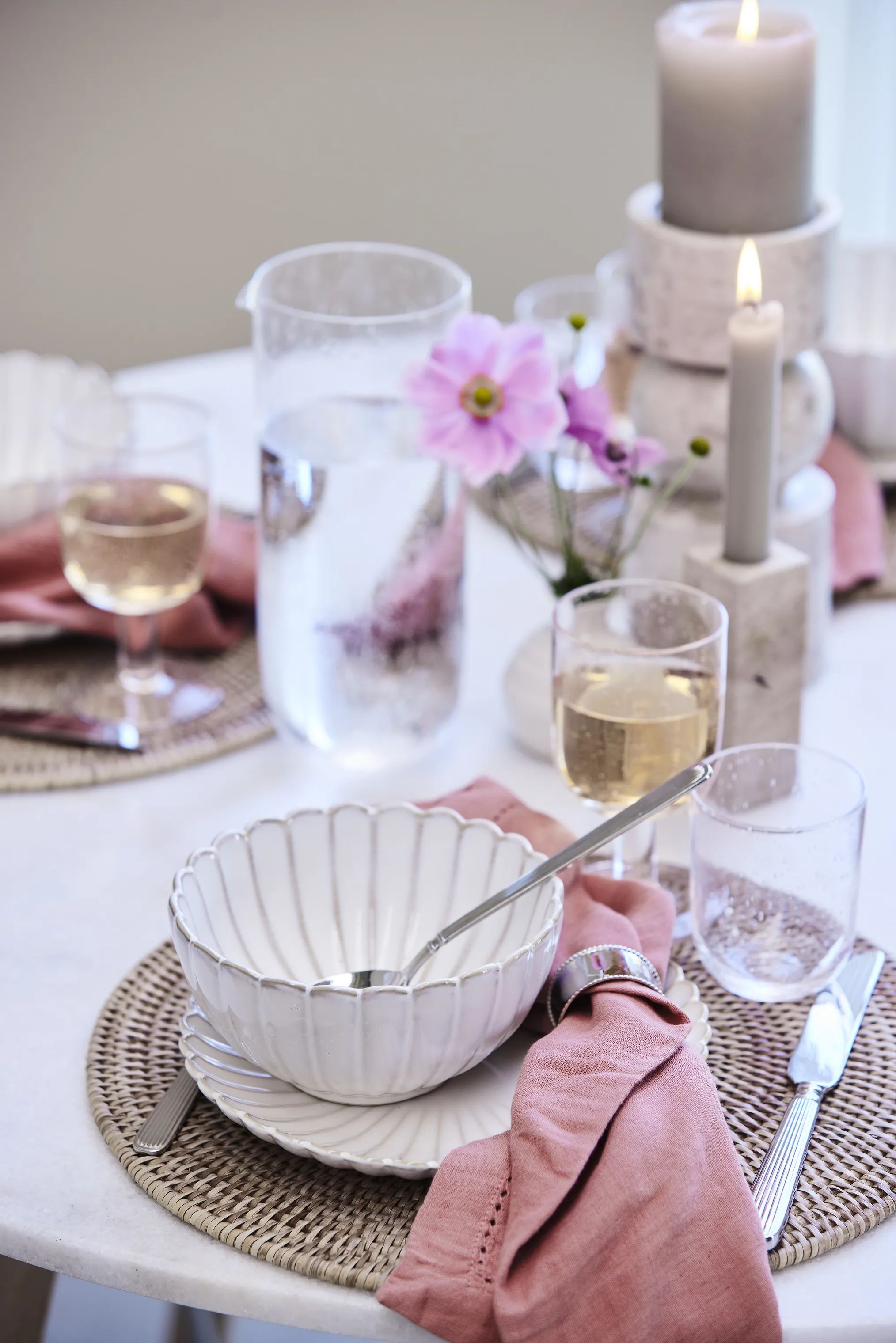 Lene Bjerre Hvidvinsglas Daphne Vinglas i Klar, 5