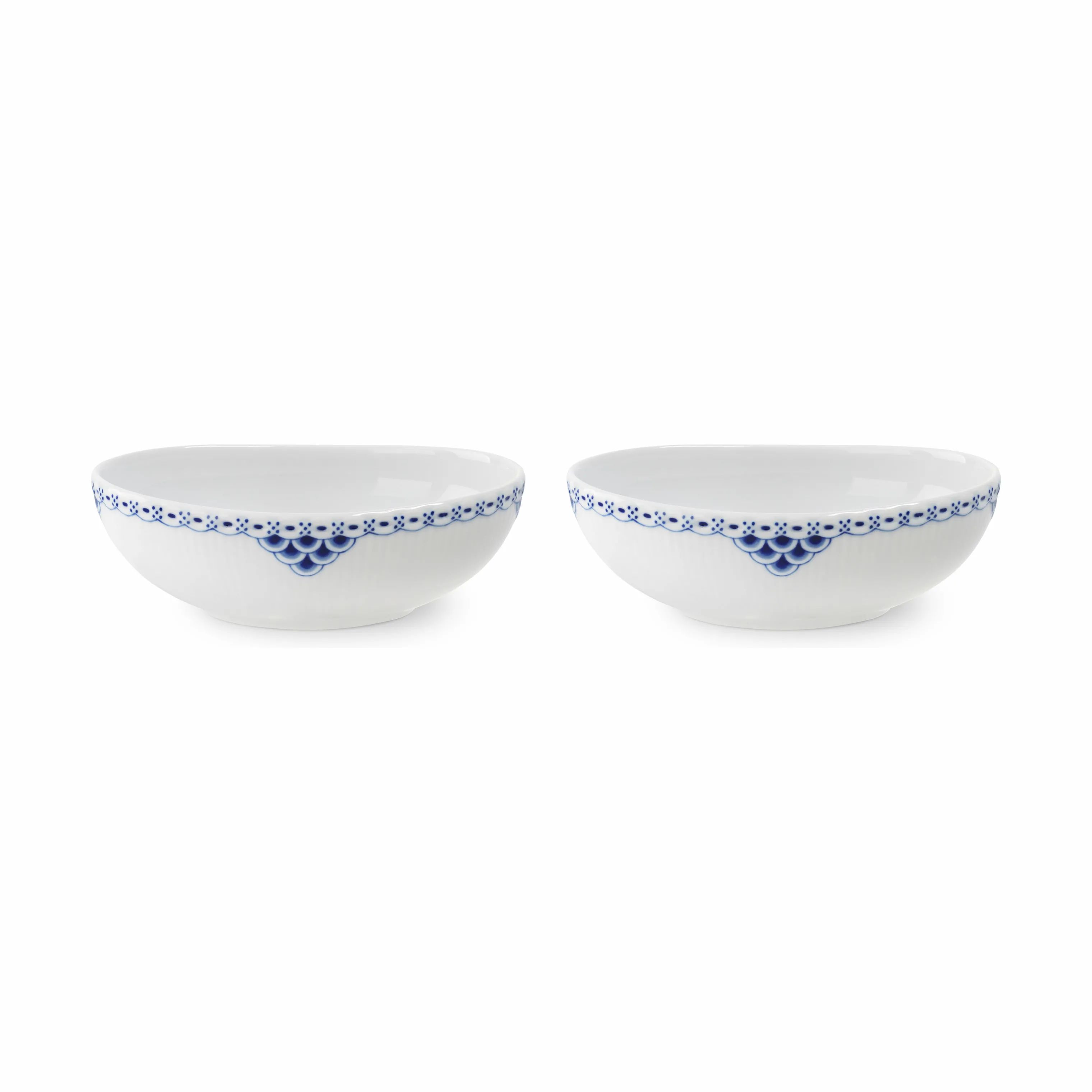 Royal Copenhagen Serveringsskåle Prinsesse Skål - 2 stk. i Hvid/blå, 1