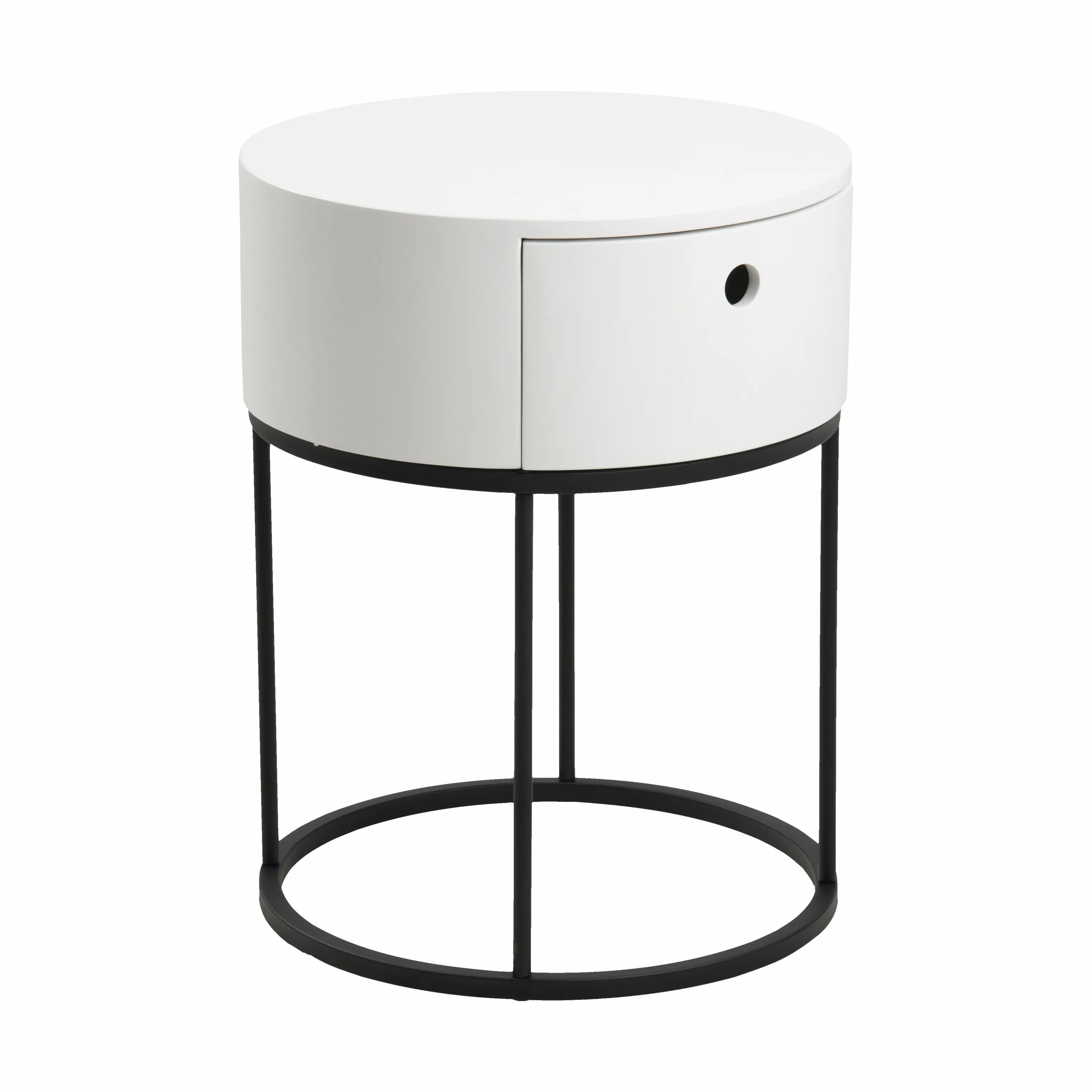 CASA Living Sengeborde Polo Natbord i Hvid, 4